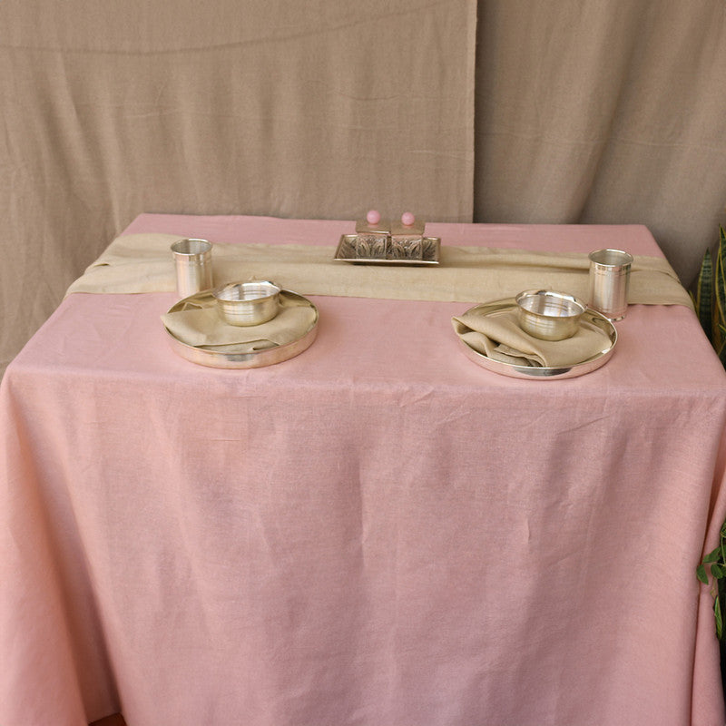 Pure Linen Table Cover | Dusty Pink、mySite、camillekostekn
