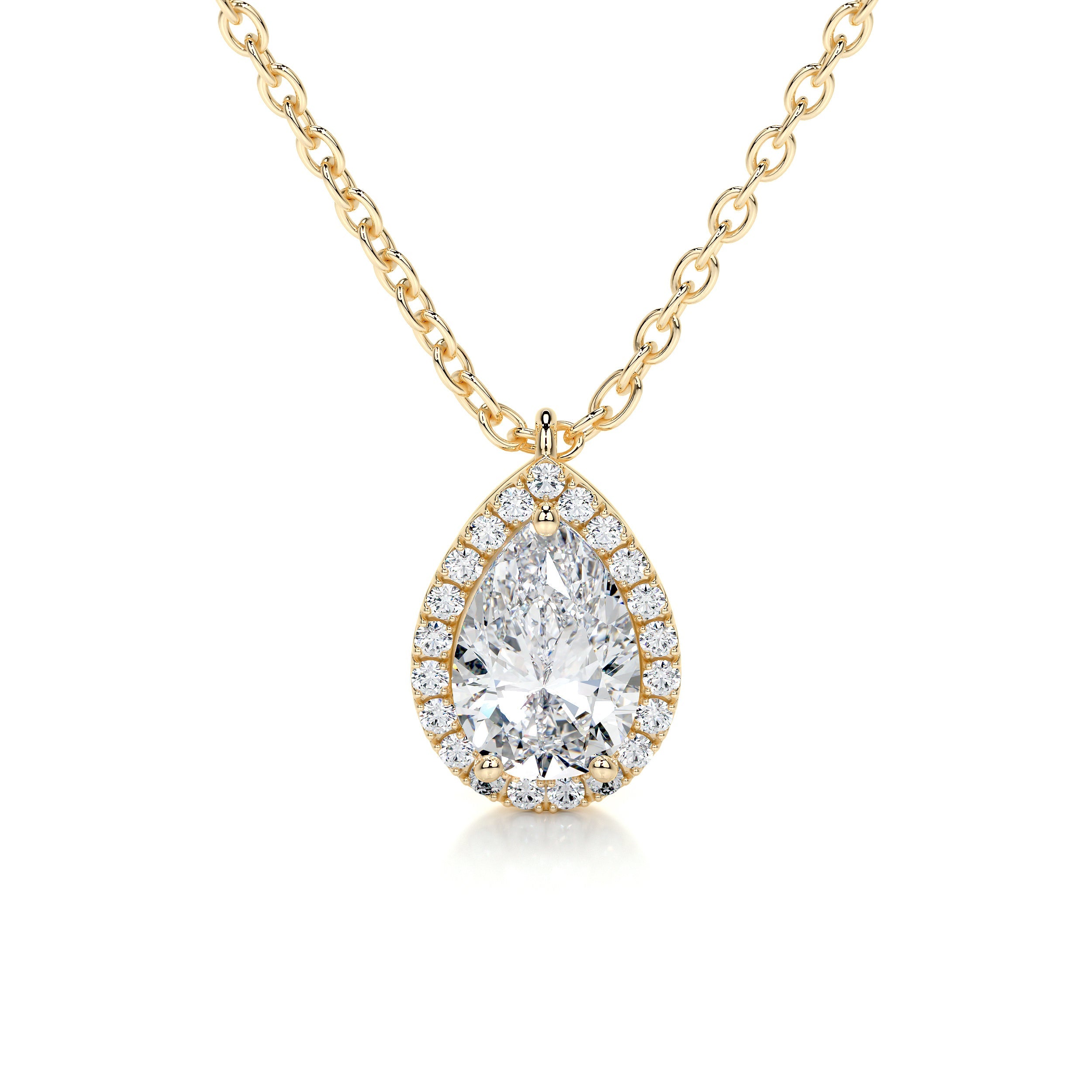 Nancy Lab Grown Diamond Pendant -18K Yellow Gold、mySite、hinf8tx79