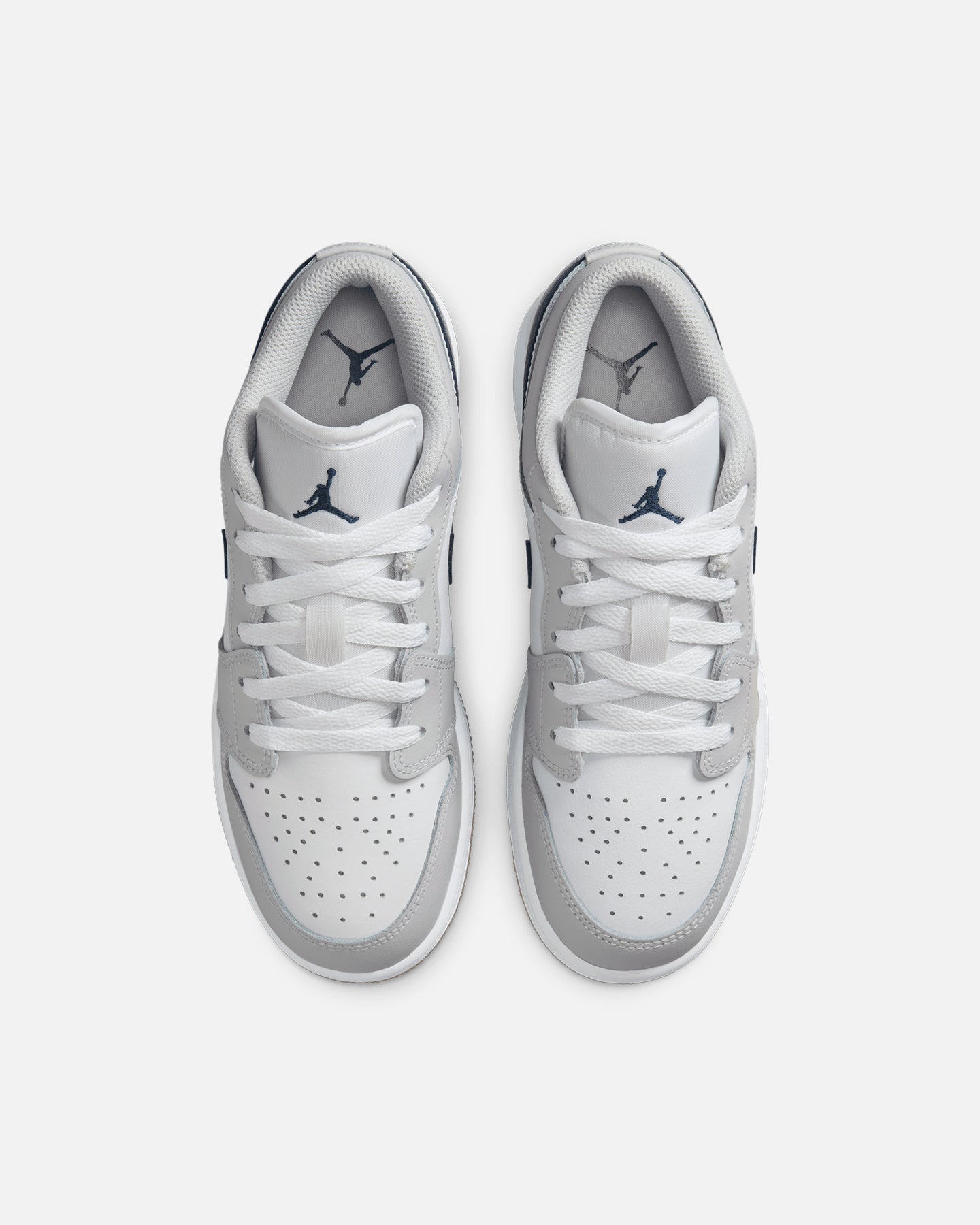 Jordan Kids' Air Jordan 1 Low (GS) White/Navy、mySite、zt4zffjzw