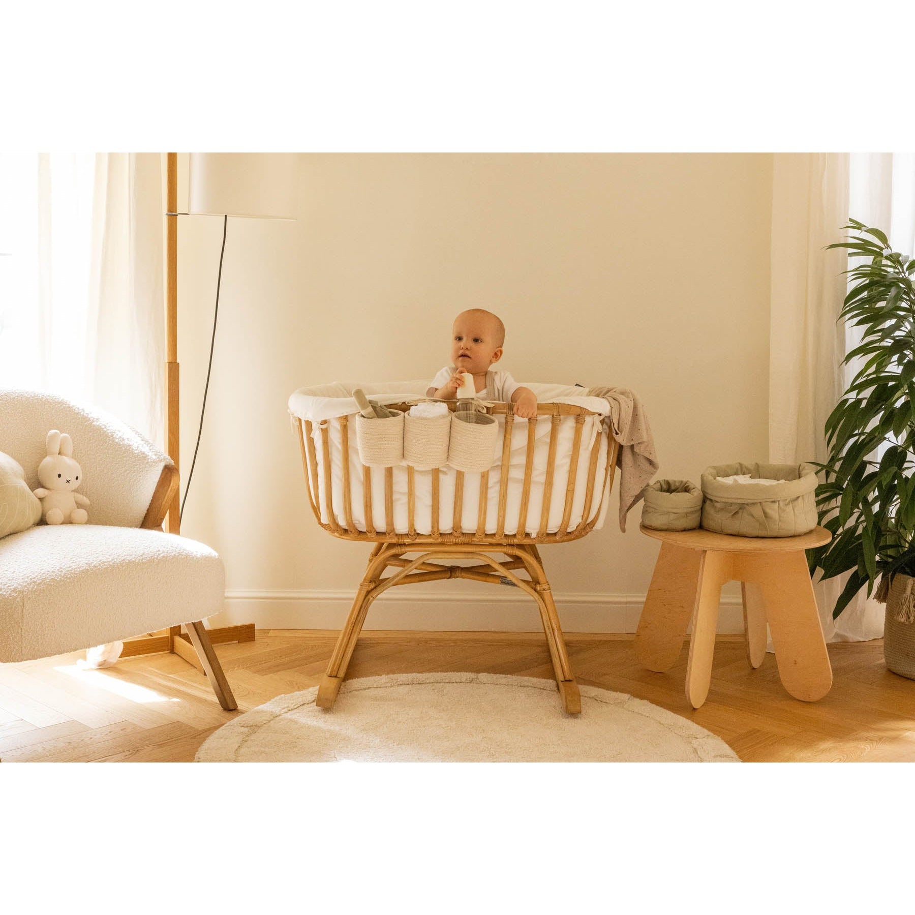 Bambie Olive Set of Two Quilted Baskets、mySite、gigharbornorthrealestate