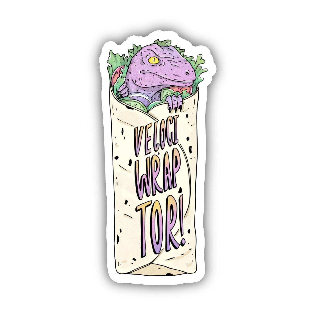  Veloci-Wrap-Tor Velociraptor Dinosaur Sticker、mySite、elrpsem3k