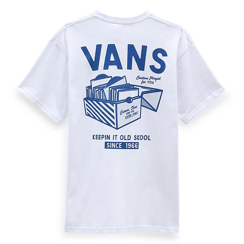  Vans Record Label T-Shirt - White、mySite、merchandisen