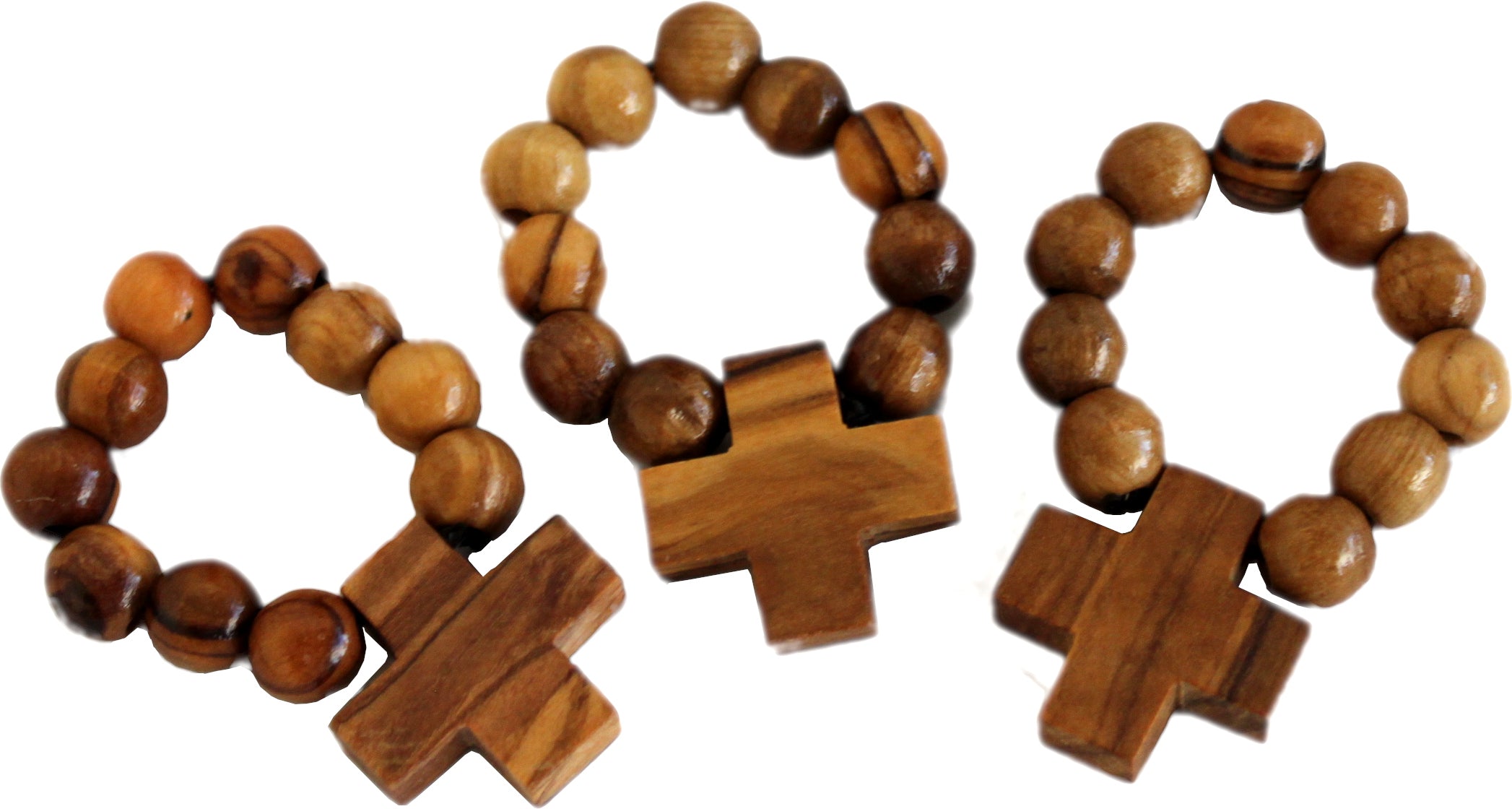 Olive Wood Finger Rosary (Set of Three)、mySite、topwebapps