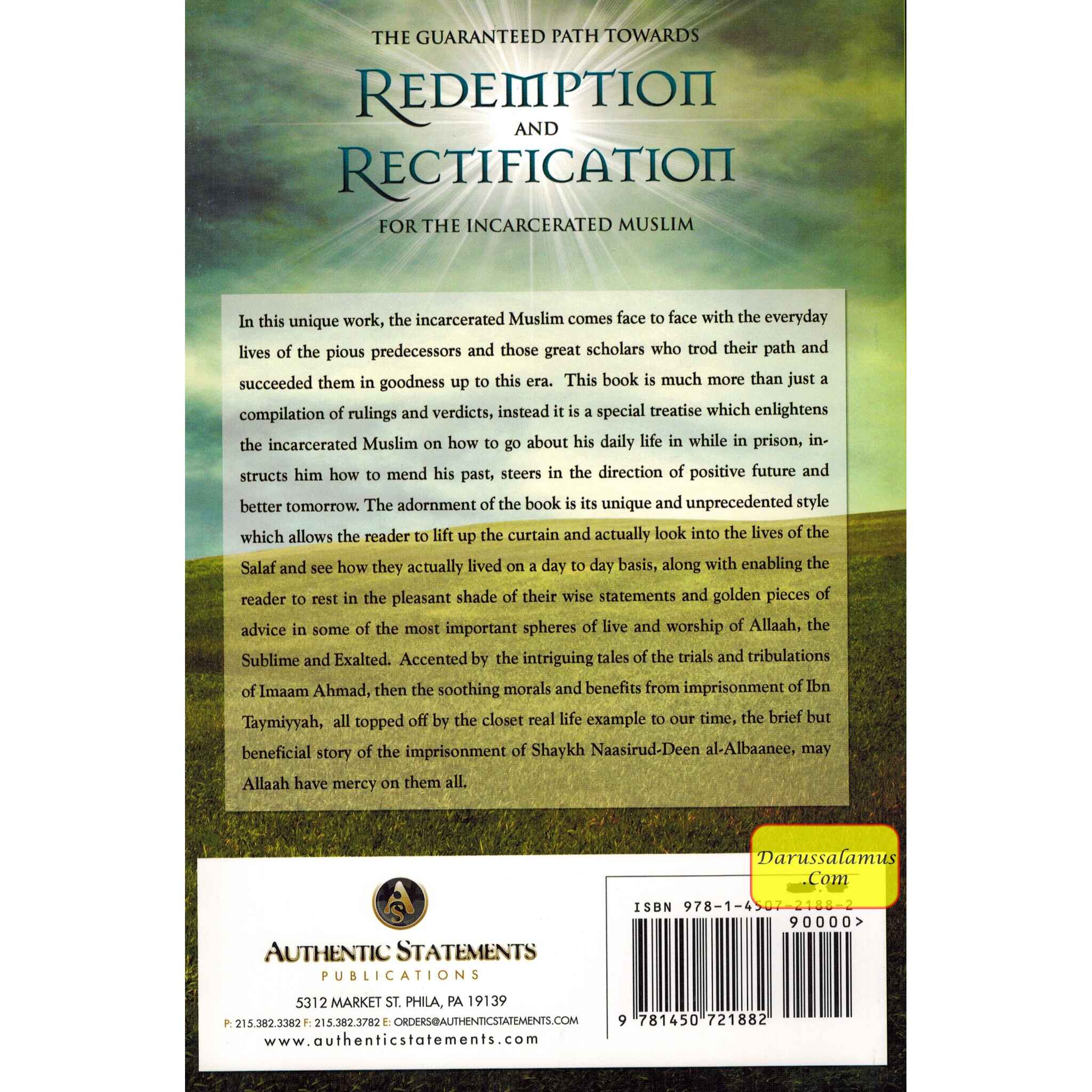 The Guaranteed Path Towards Redemption & Rectification For Incarcerated Muslim、mySite、topwebapps