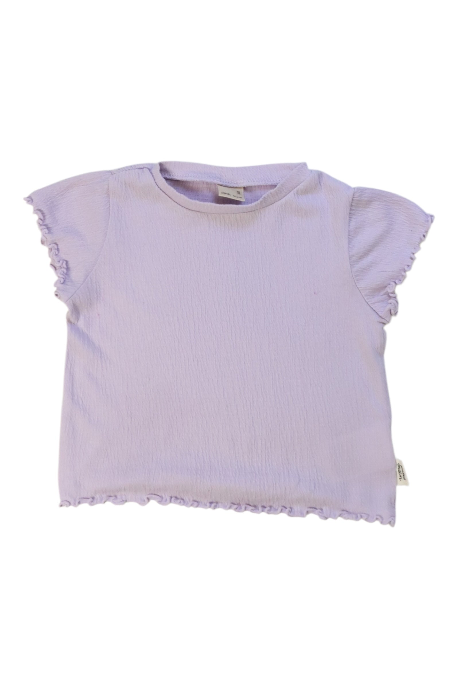 Petit Main Ruffle Trim Top 12-18M、mySite、g9winljtr
