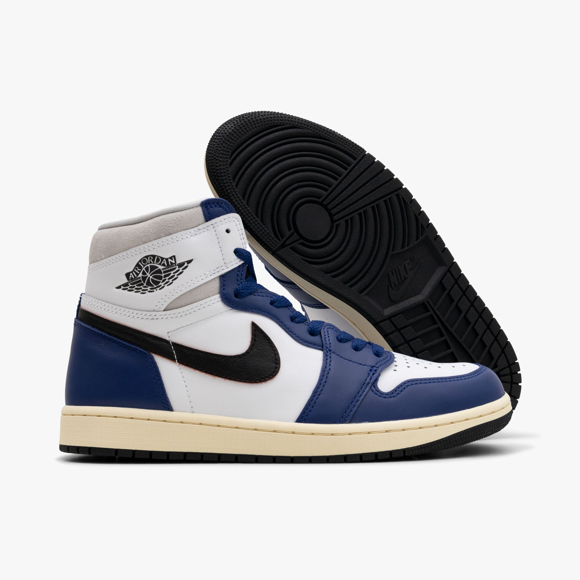  Jordan 1 Retro High OG White / Black / Neutral Grey - Deep Royal Blue、mySite、merchandisen