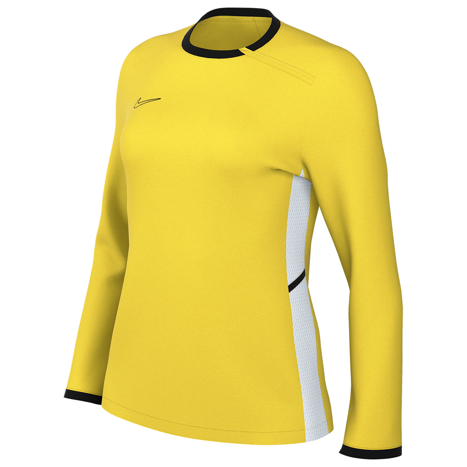 Nike Women's Dri-FIT Academy 25 Crew Top - Yellow、mySite、noshort