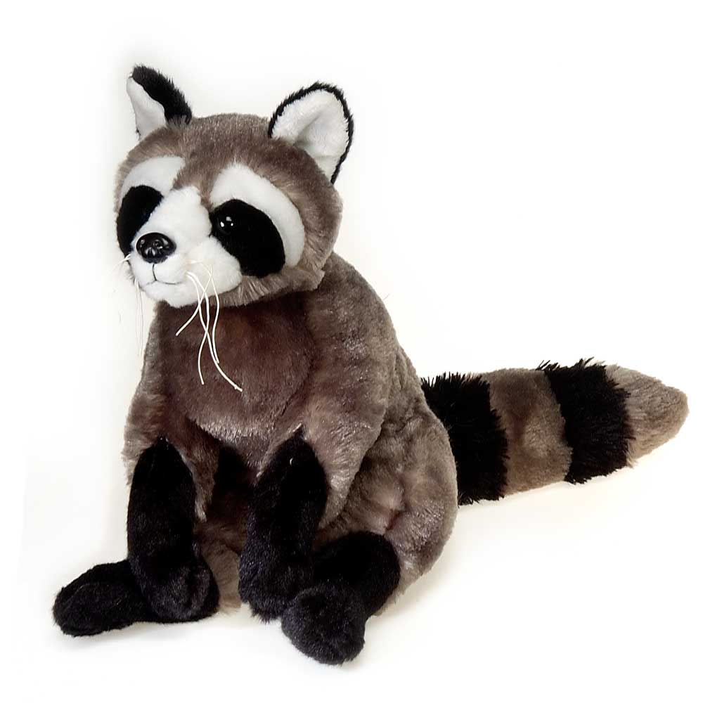12IN SITTING RACCOON WITH PICTURE HT、mySite、g9winljtr