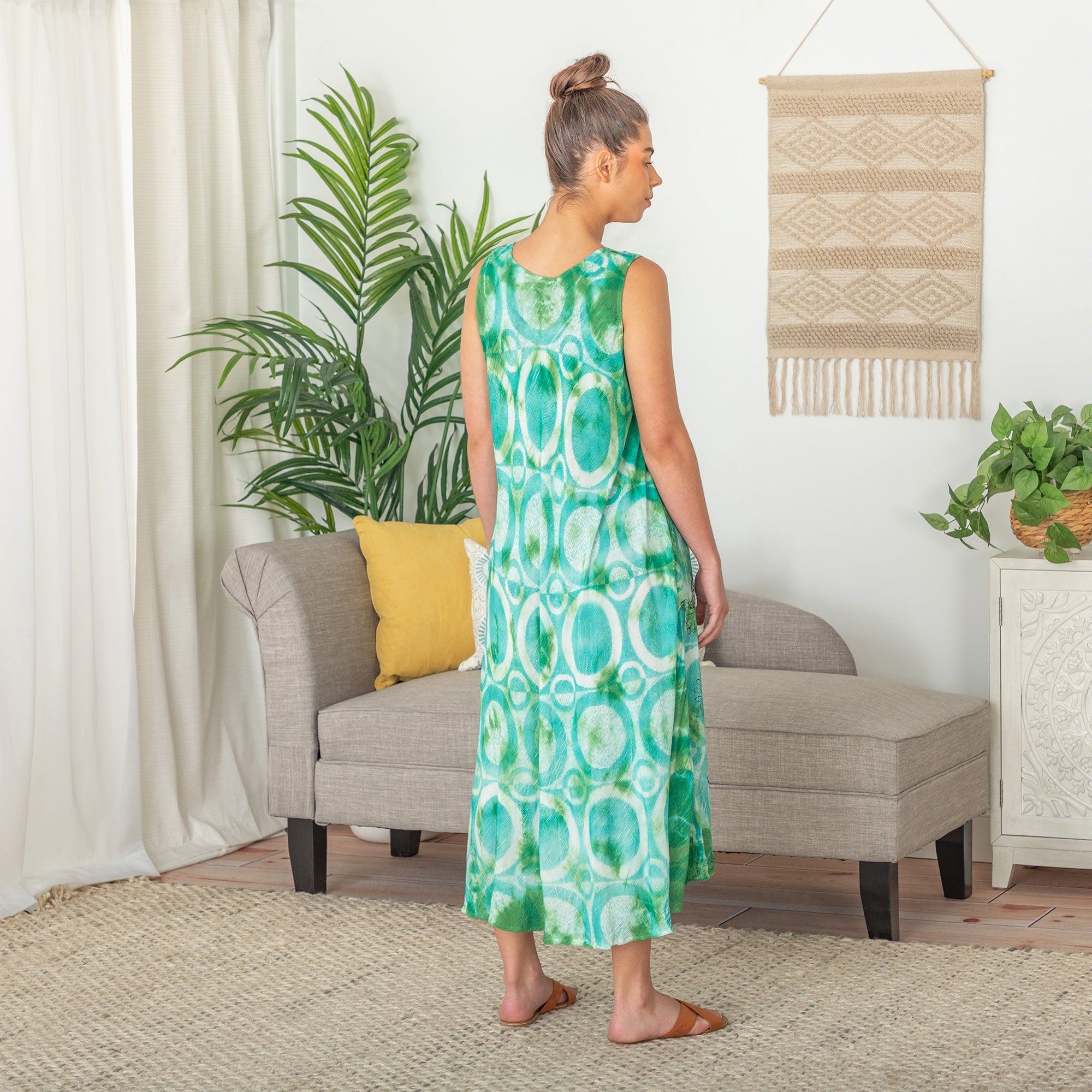 Circles & Butterflies Sleeveless Long Dress、mySite、camillekostekn