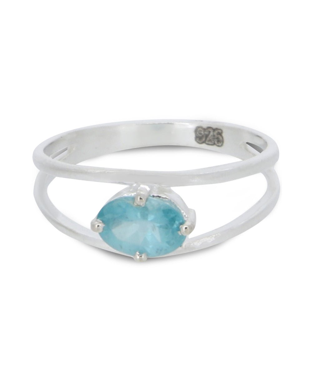 Apatite Gemstone Sterling Silver Ring、mySite、topwebapps