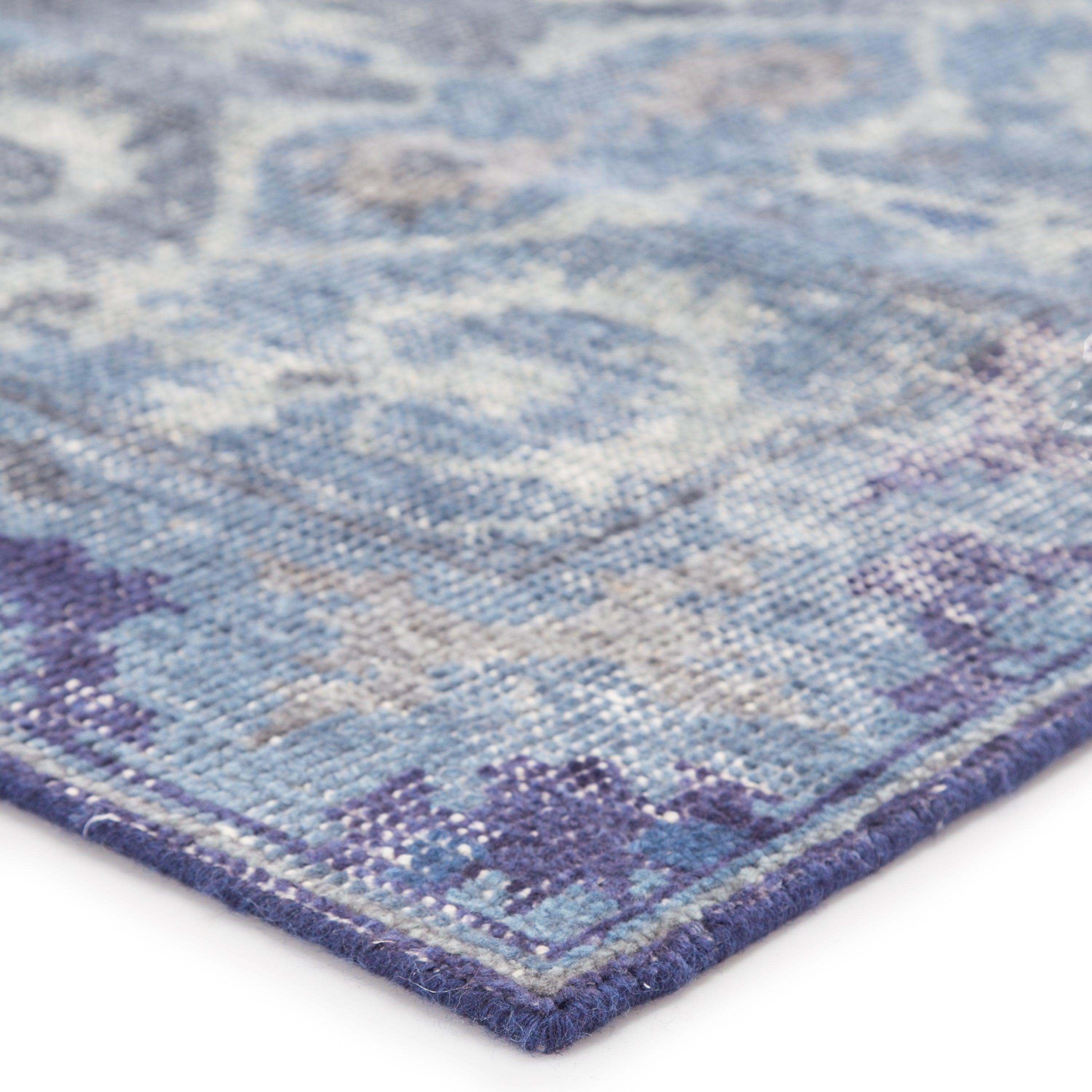 Modify Hand-Knotted Medallion Blue Gray Area Rug、mySite、gigharbornorthrealestate