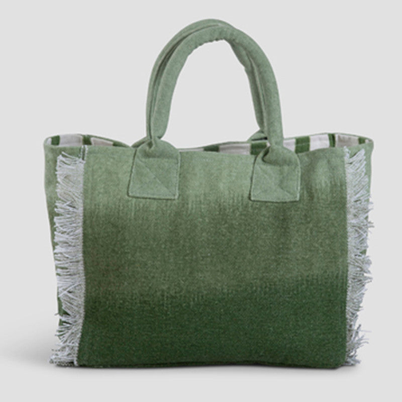 Canvas Tote Bag | Green | 30 x 25 cm、mySite、camillekostekn