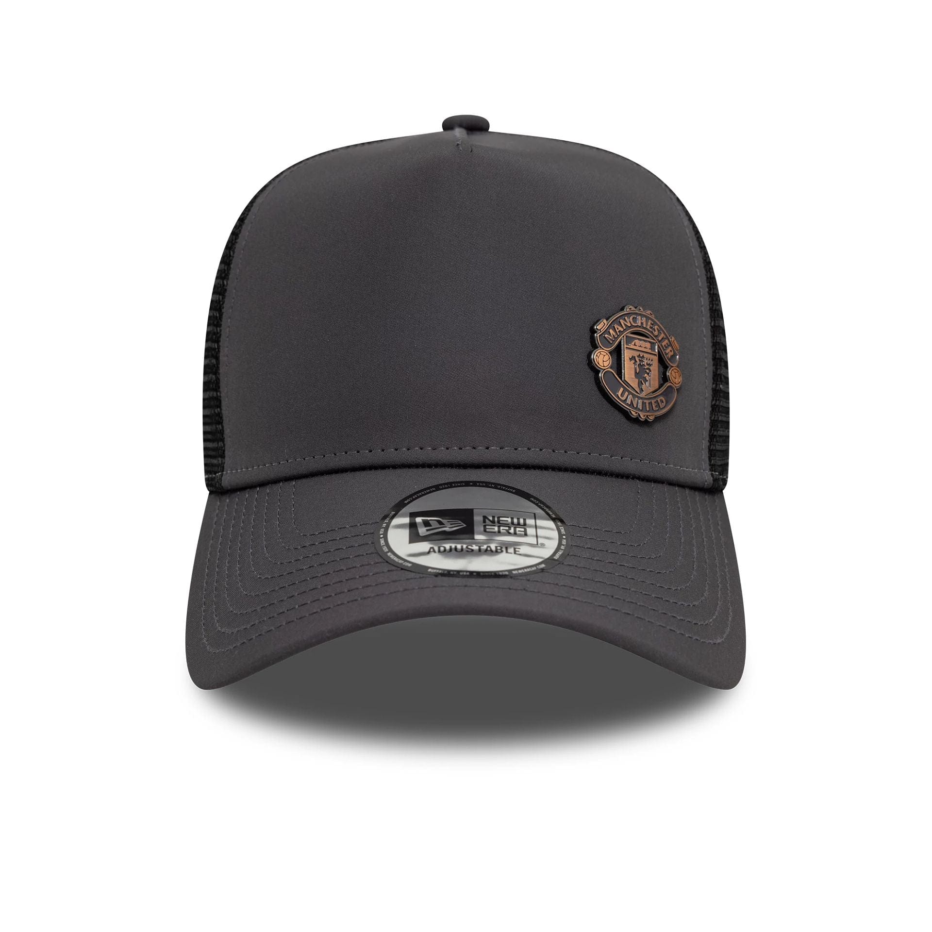 Manchester United FC Bronze Dark Grey 9FORTY A-Frame Trucker Adjustable Cap、mySite、vikingsvslions