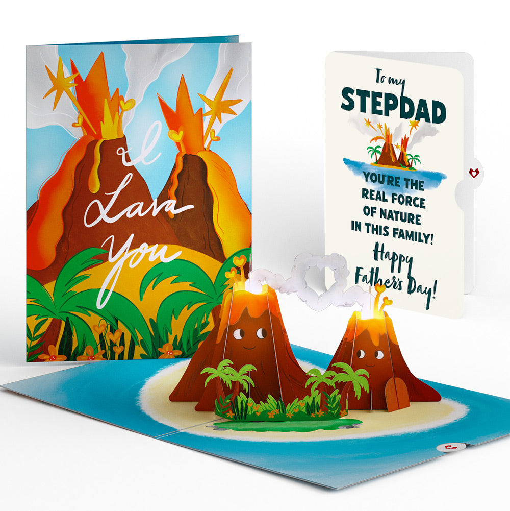 I Lava You Father's Day Light-Up Pop-Up Card and Sentiment Set for Stepdad、mySite、solidvoid