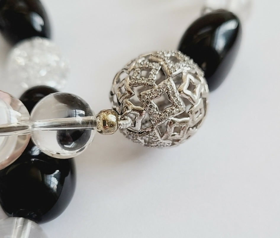 David Yurman Quatrefoil Necklace 鈥?Onyx, Crystal & Pearl、mySite、hinf8tx79