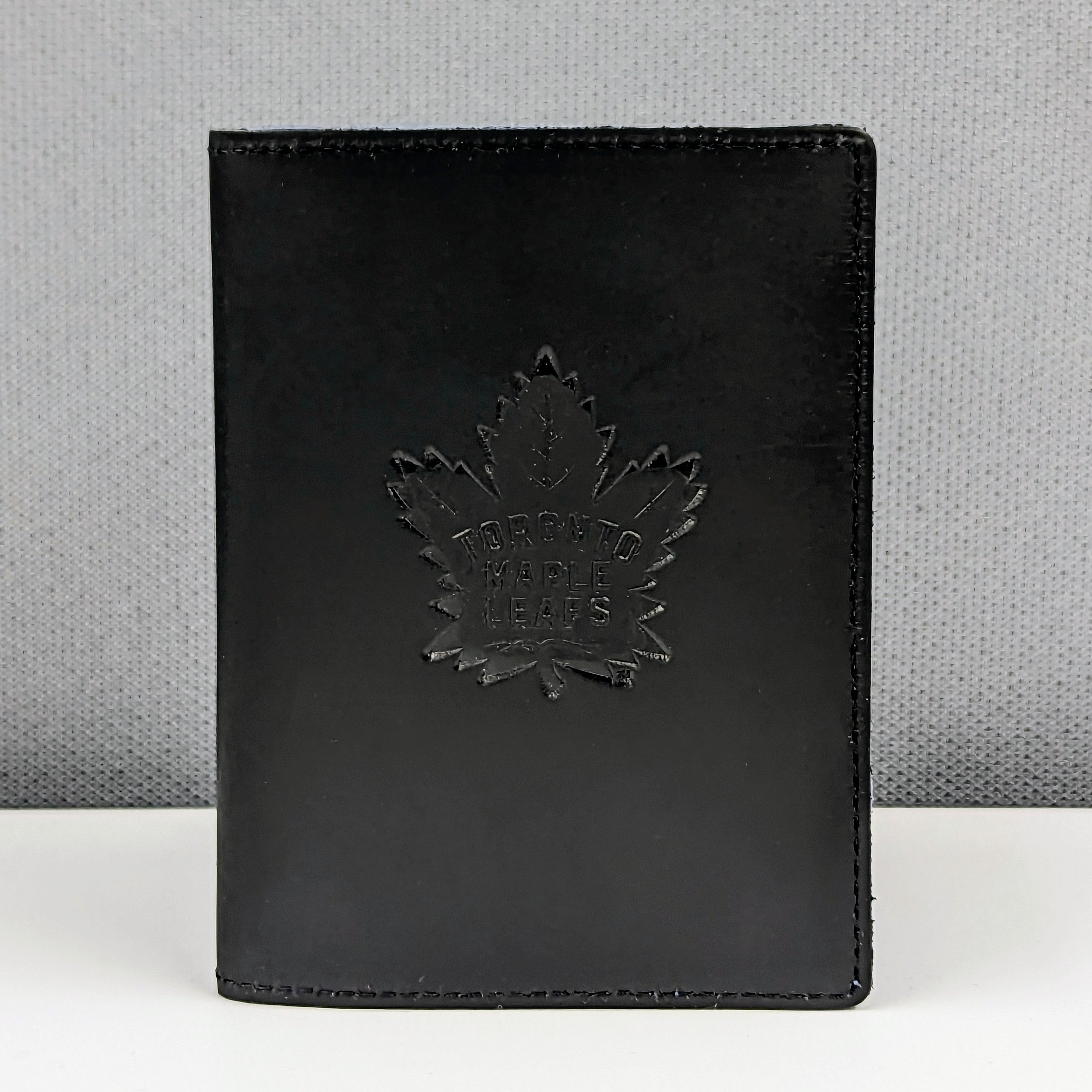 Leather Passport Holder - BLACK