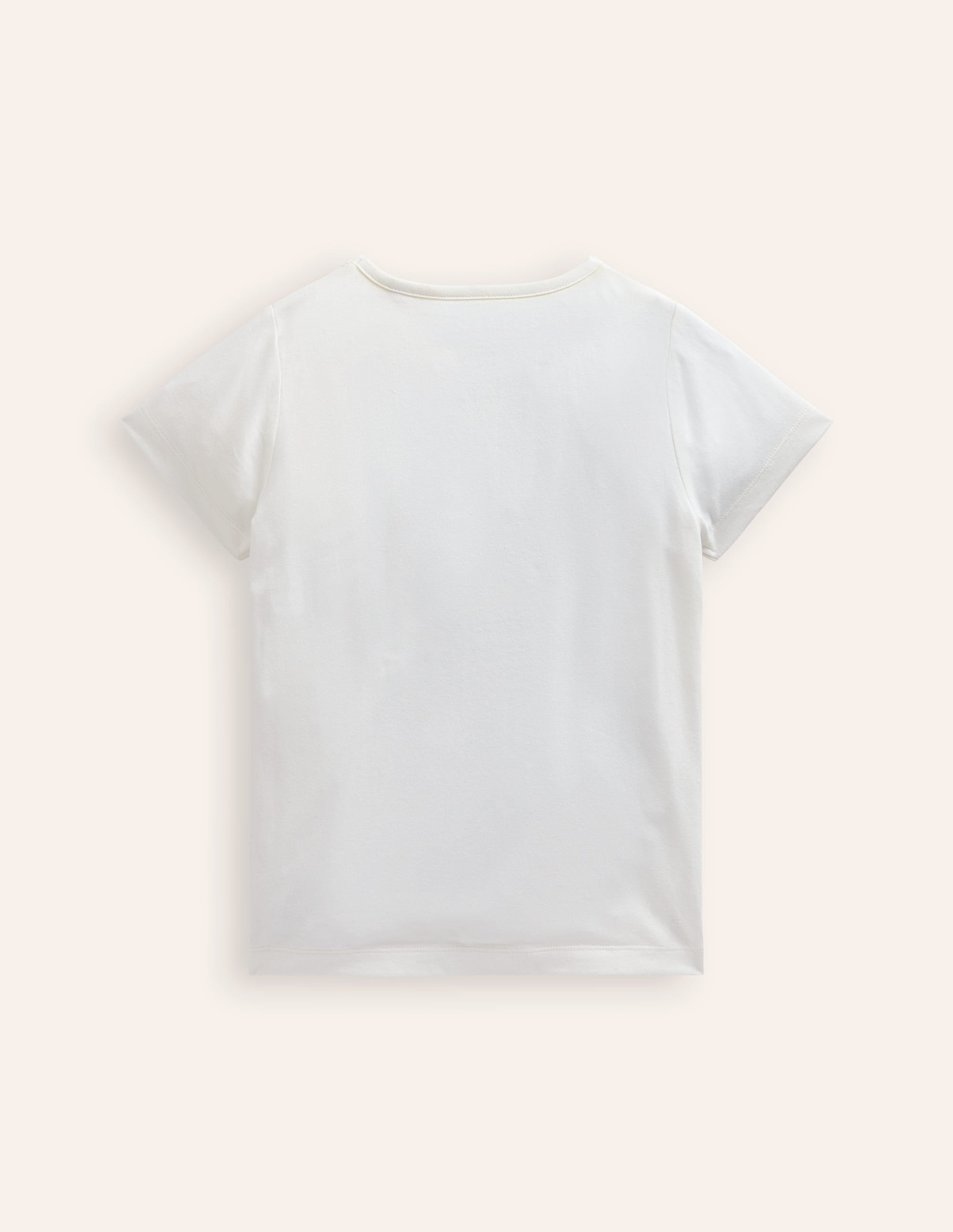  Short Sleeve Appliqu茅 T-shirt-Ivory Butterfly、mySite、ashleygrahame