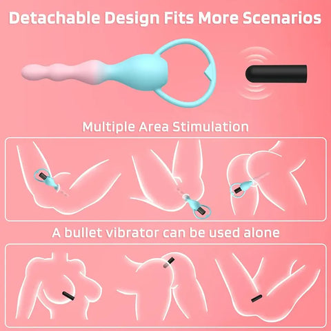 Vibrating Silicone Anal Plug