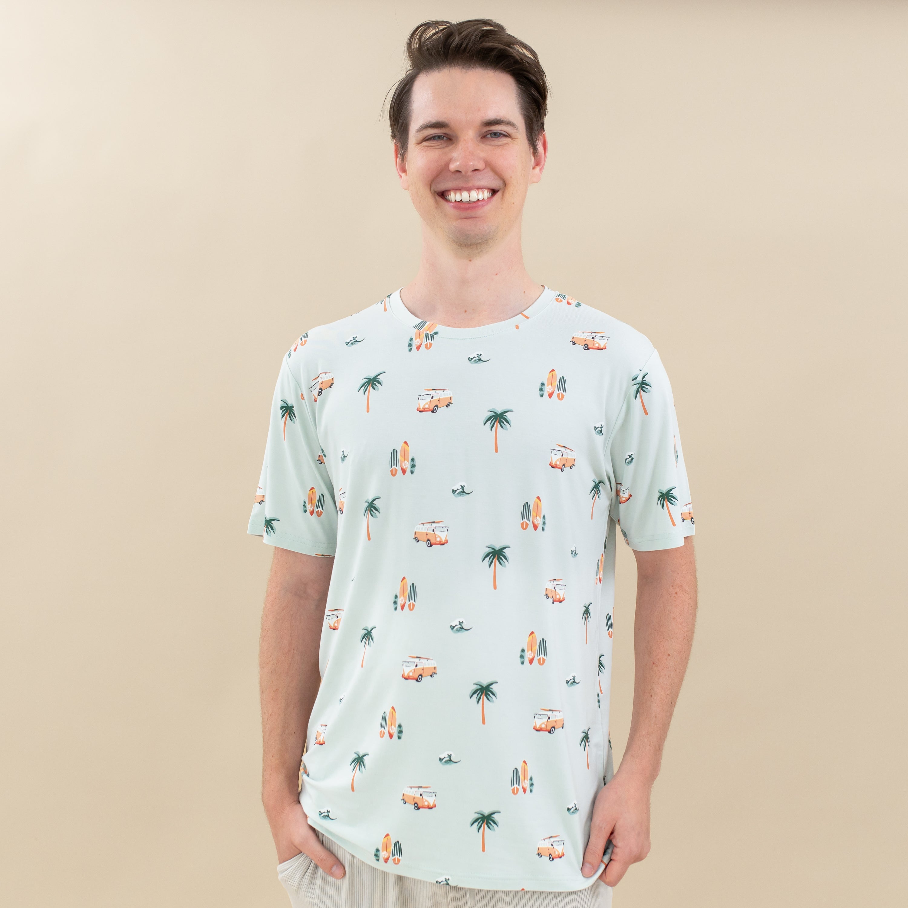  Men's Crew Neck Tee in Dew Surf、mySite、layawaytickets