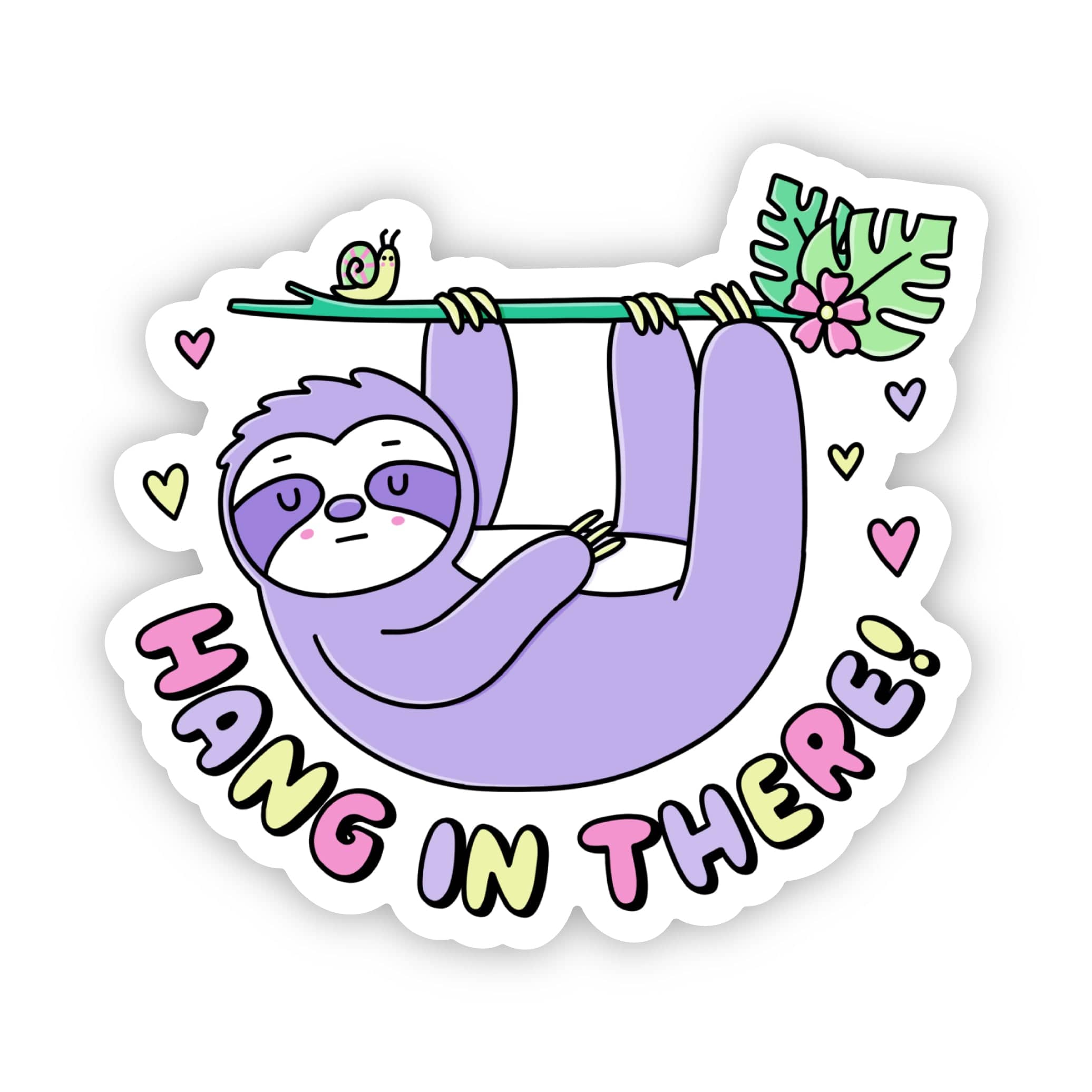  Hang in there sloth sticker、mySite、elrpsem3k