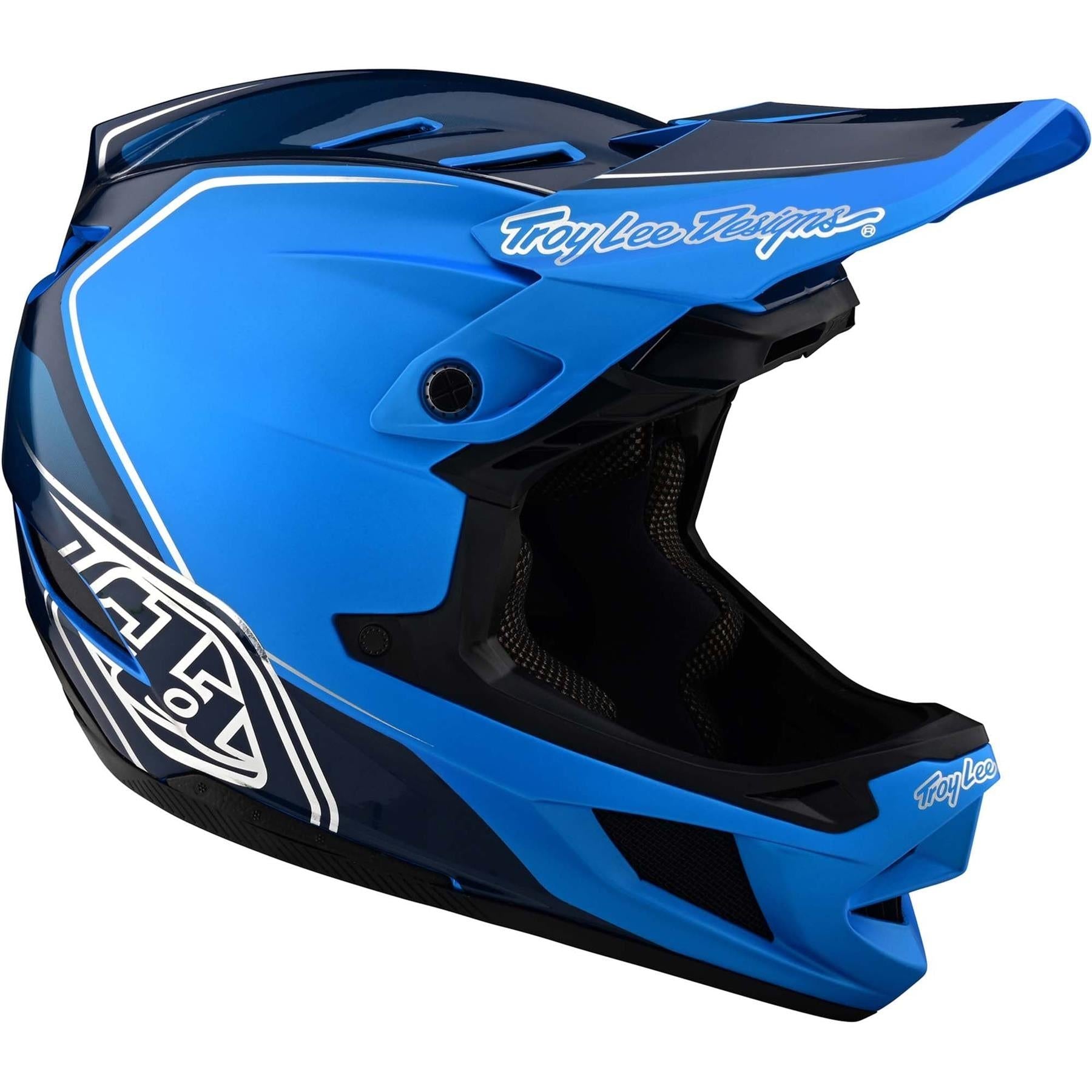  Troy Lee D4 Composite Race Helmet - Shadow/Blue、mySite、merchandisen