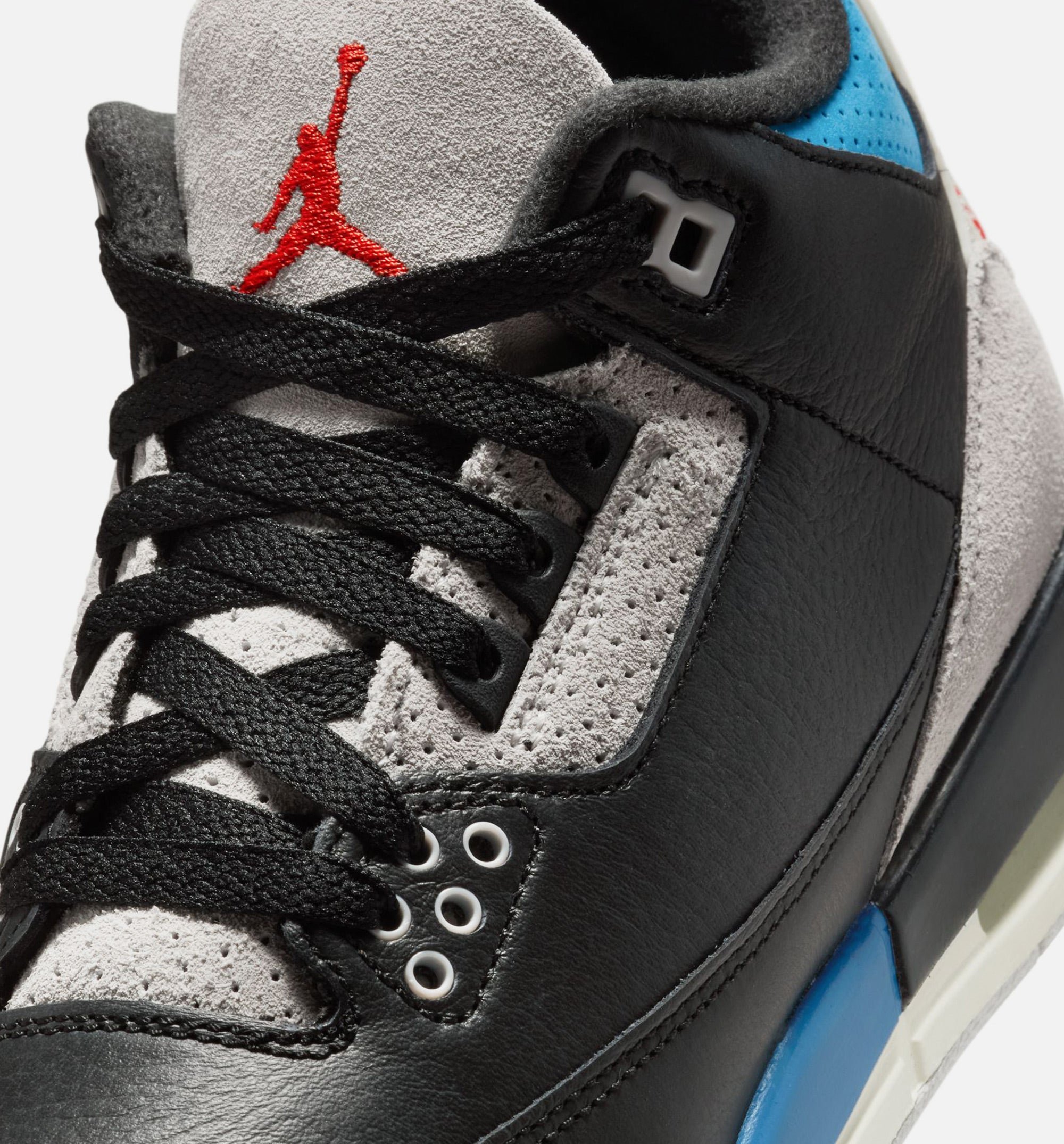 Air Jordan 3 Retro OG Rare Air Grade School Lifestyle Shoe - Black/Chile Red/Neutral Grey Free Shipping、mySite、dreamappss