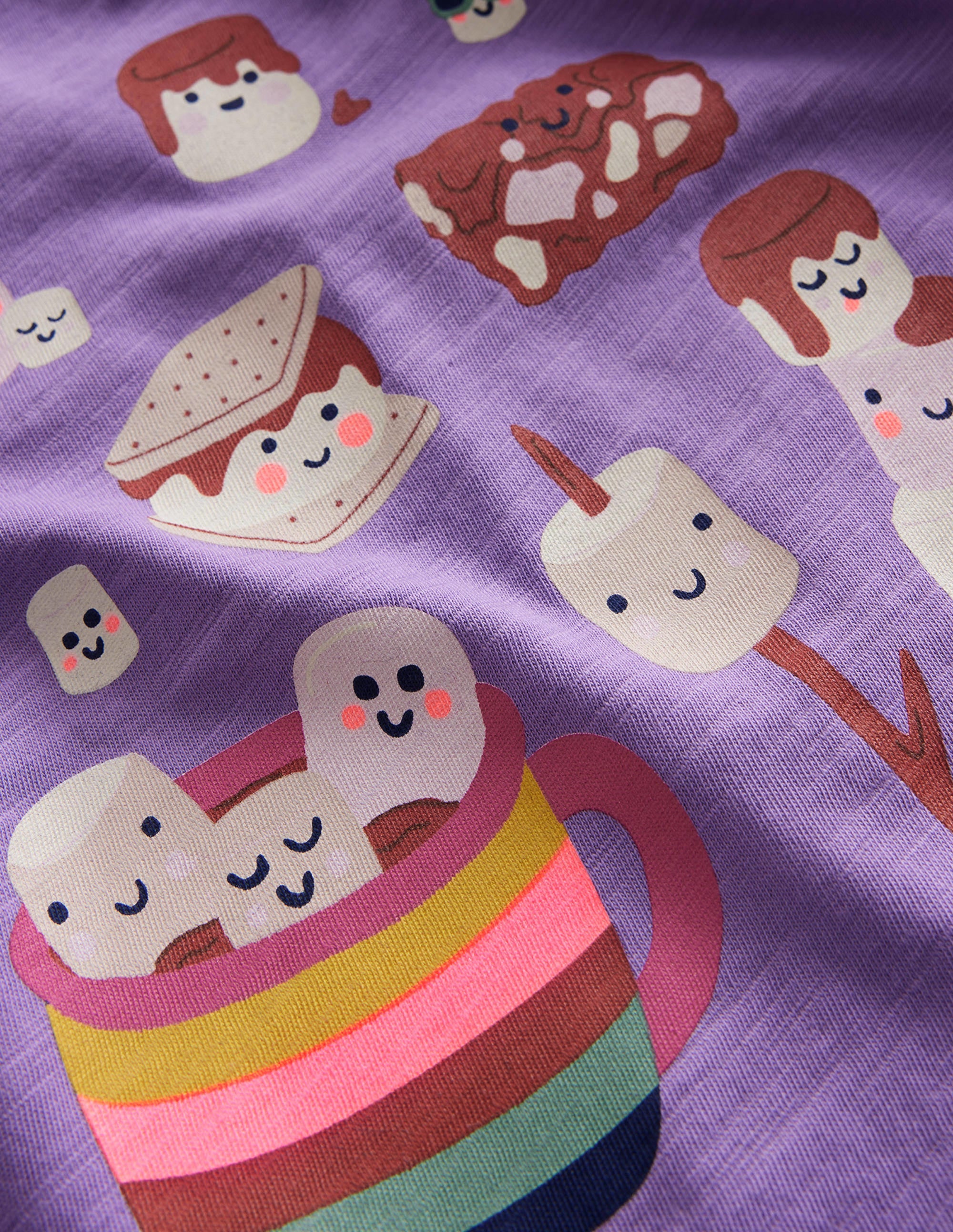  Logo Slub Long Sleeve T-shirt-Purple Marshmallows、mySite、ashleygrahame