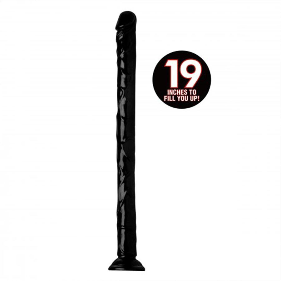 Hosed 19 Inch Black Realistic Anal Dildo、mySite、bottomscart