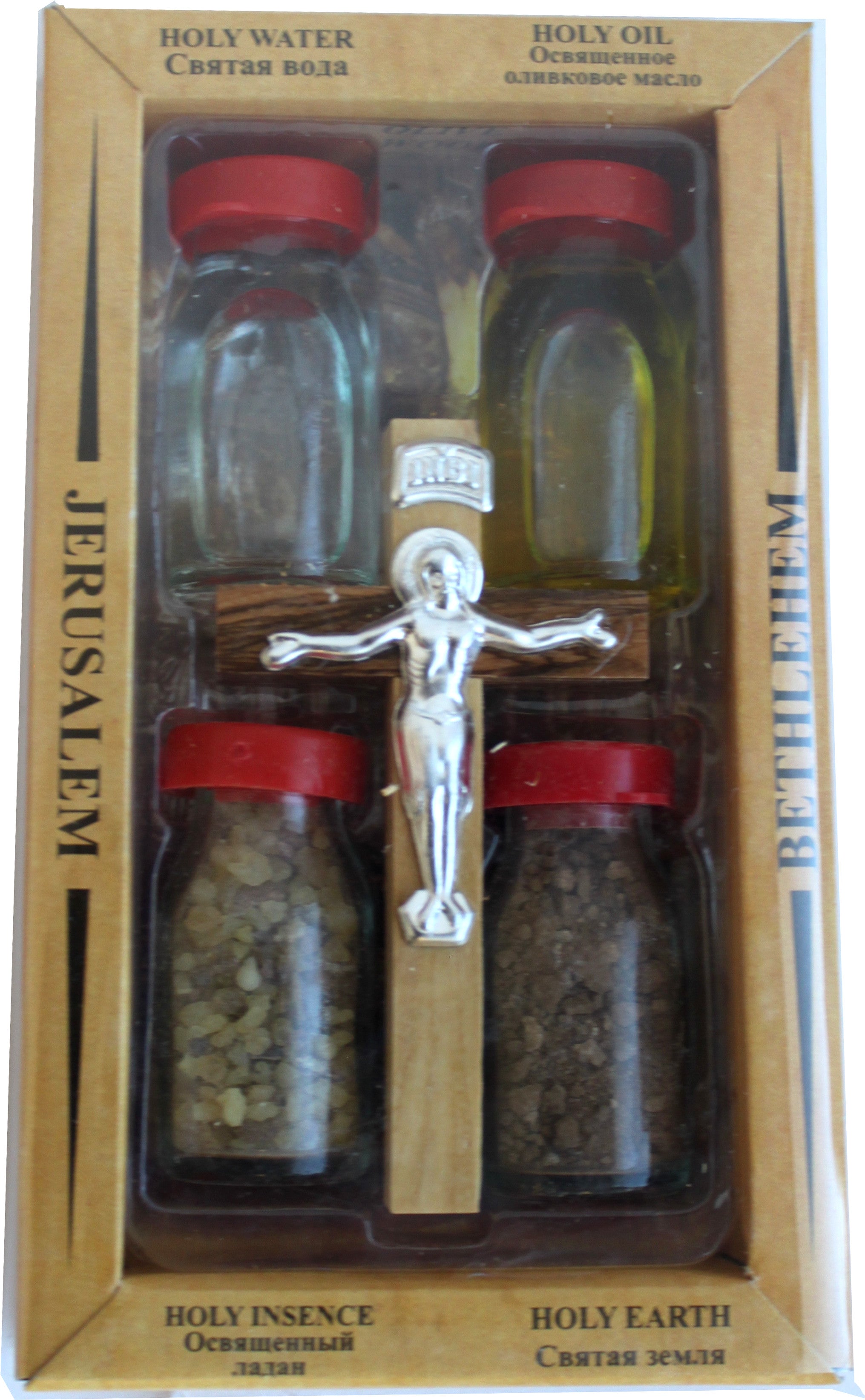 Olive Wood Keepsake with Crucifix and a small olive wood Comfort Cross、mySite、topwebapps
