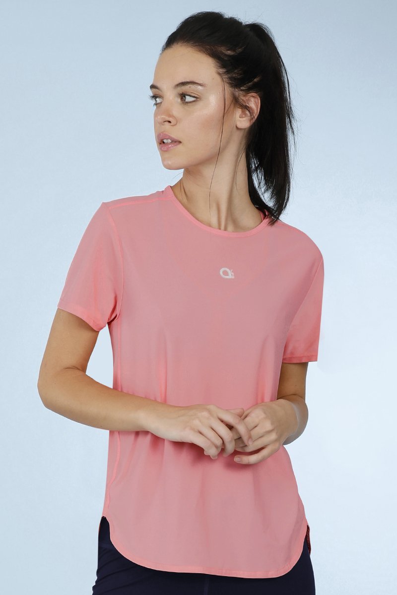  Smooth And Seamless Fitness T-Shirt - Shell Pink、mySite、justintrudeaud