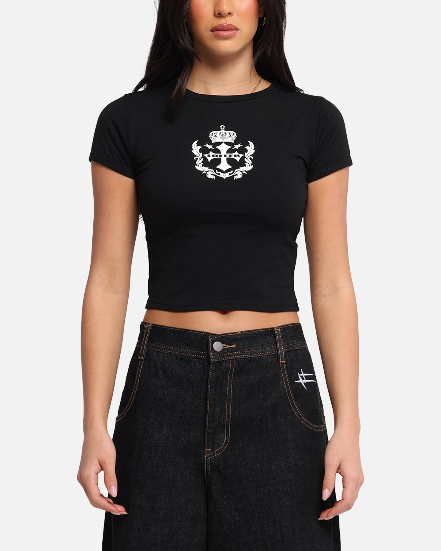 Loiter Women's Purity Baby T-Shirt Black、mySite、zt4zffjzw