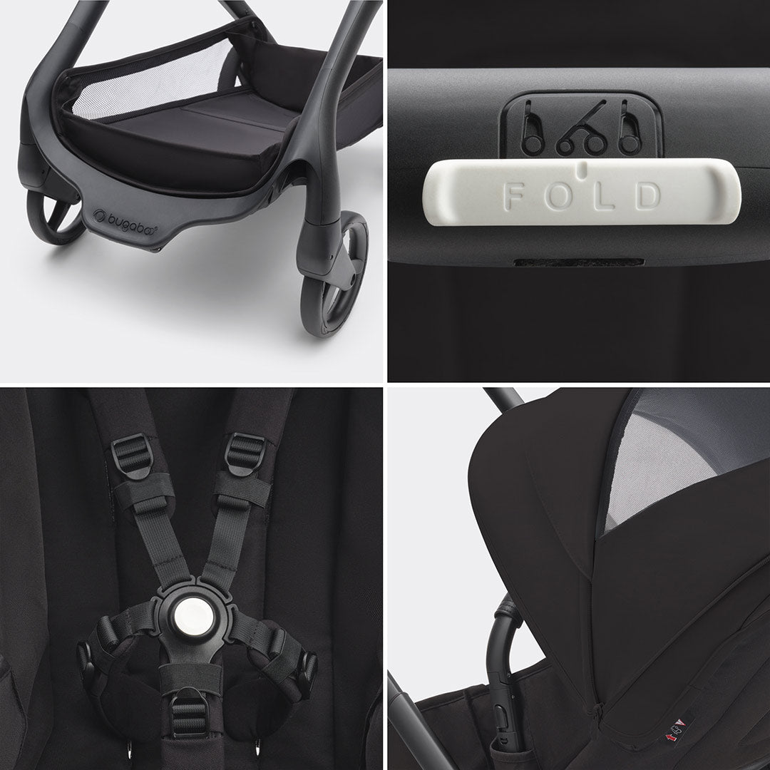  Bugaboo Dragonfly Complete Pushchair - Midnight Black、mySite、merchandisen