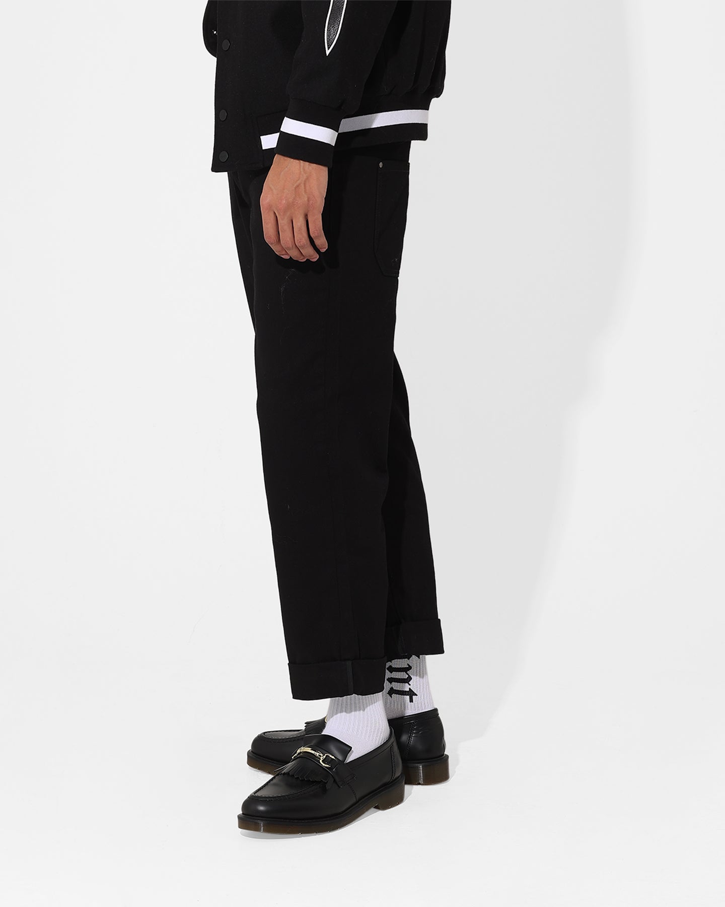 Saint Morta Rolled Hem Jeans Black、mySite、zt4zffjzw