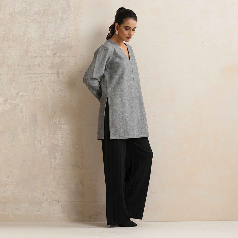 Cotton Solid Short Kurta For Women | Black、mySite、camillekostekn