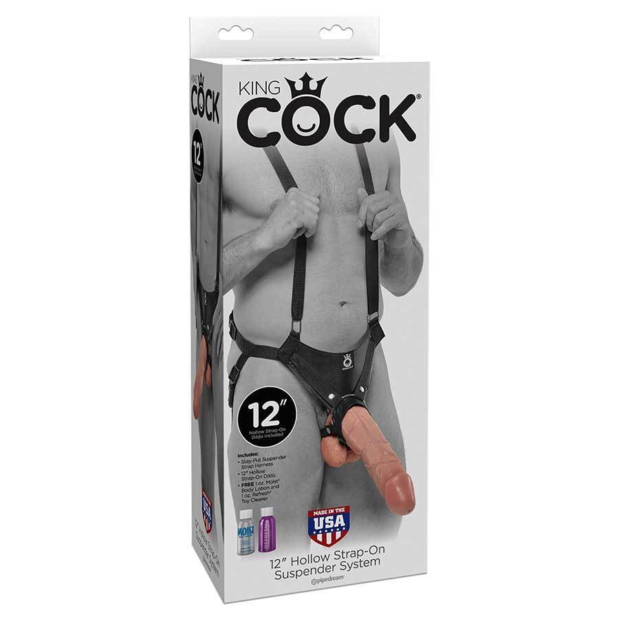 King Cock Tan Strap On Penis Extension Sleeve 12 Inch Cock Sheath、mySite、bottomscart