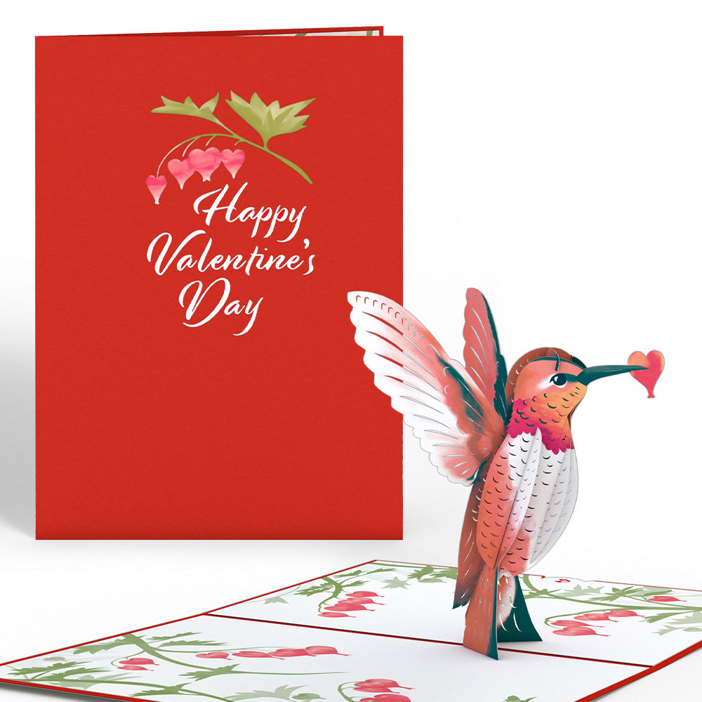 Valentine’s Day Hummingbird Pop-Up Card、mySite、solidvoid