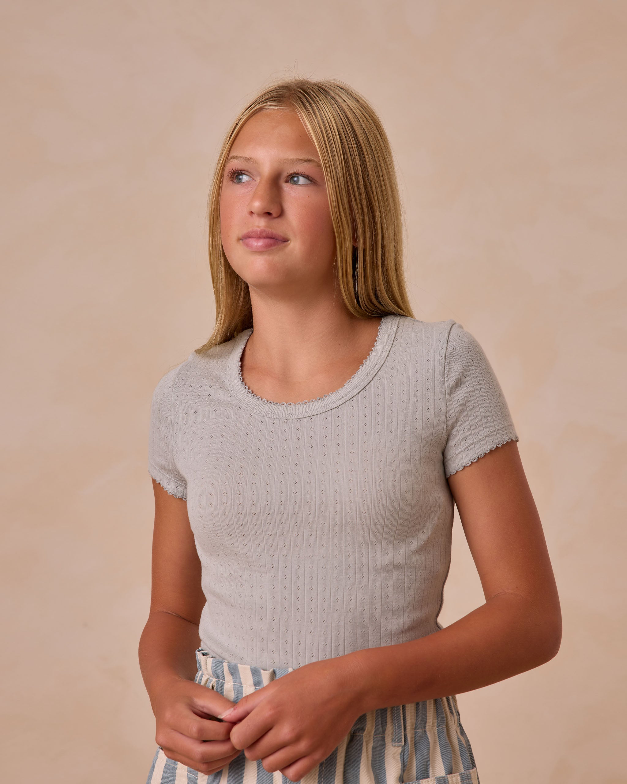  Pointelle Tee | Seafoam、mySite、layawaytickets