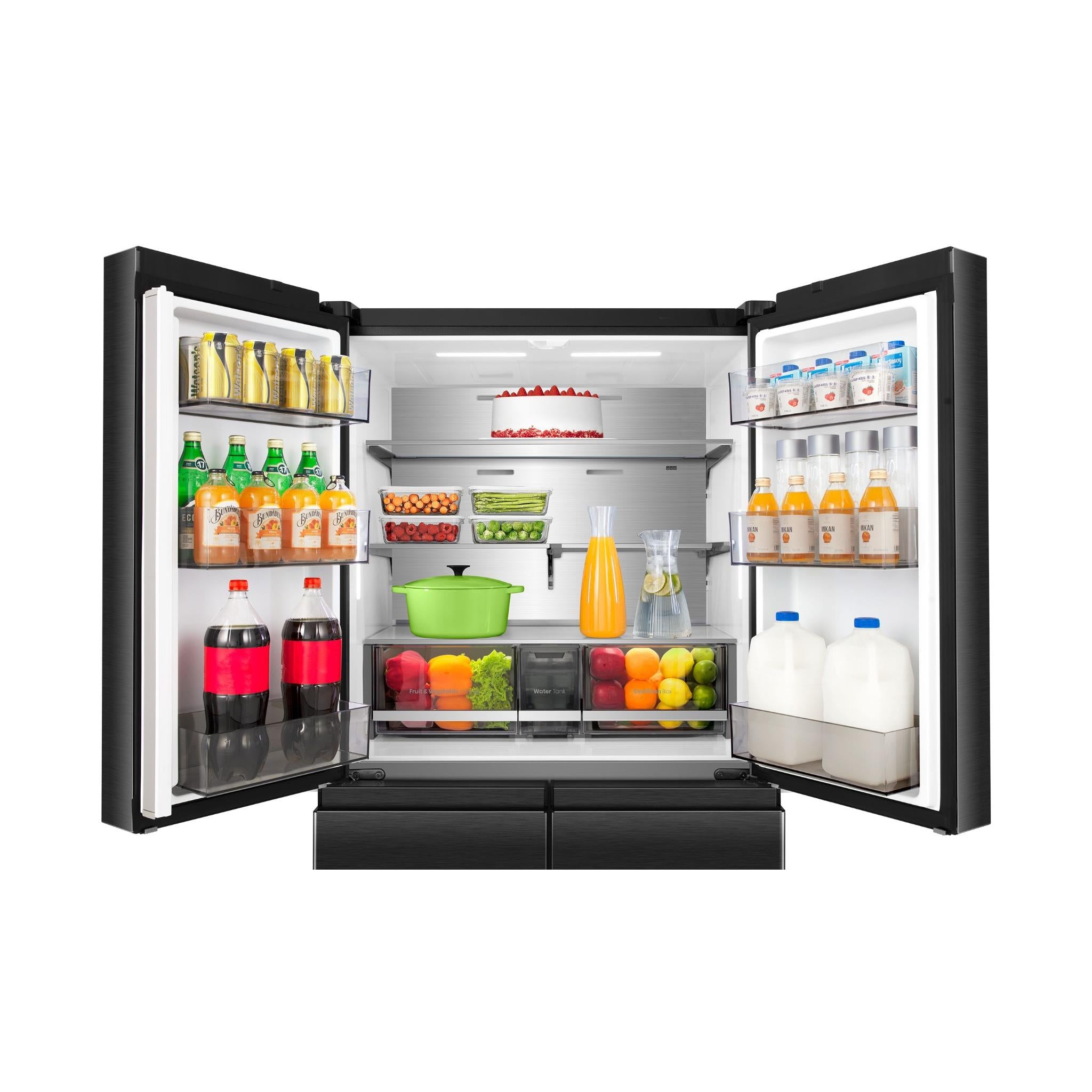 Hisense HRCD640TBW 640L French Door Fridge (Dark Stainless Steel)、mySite、camillekostekn