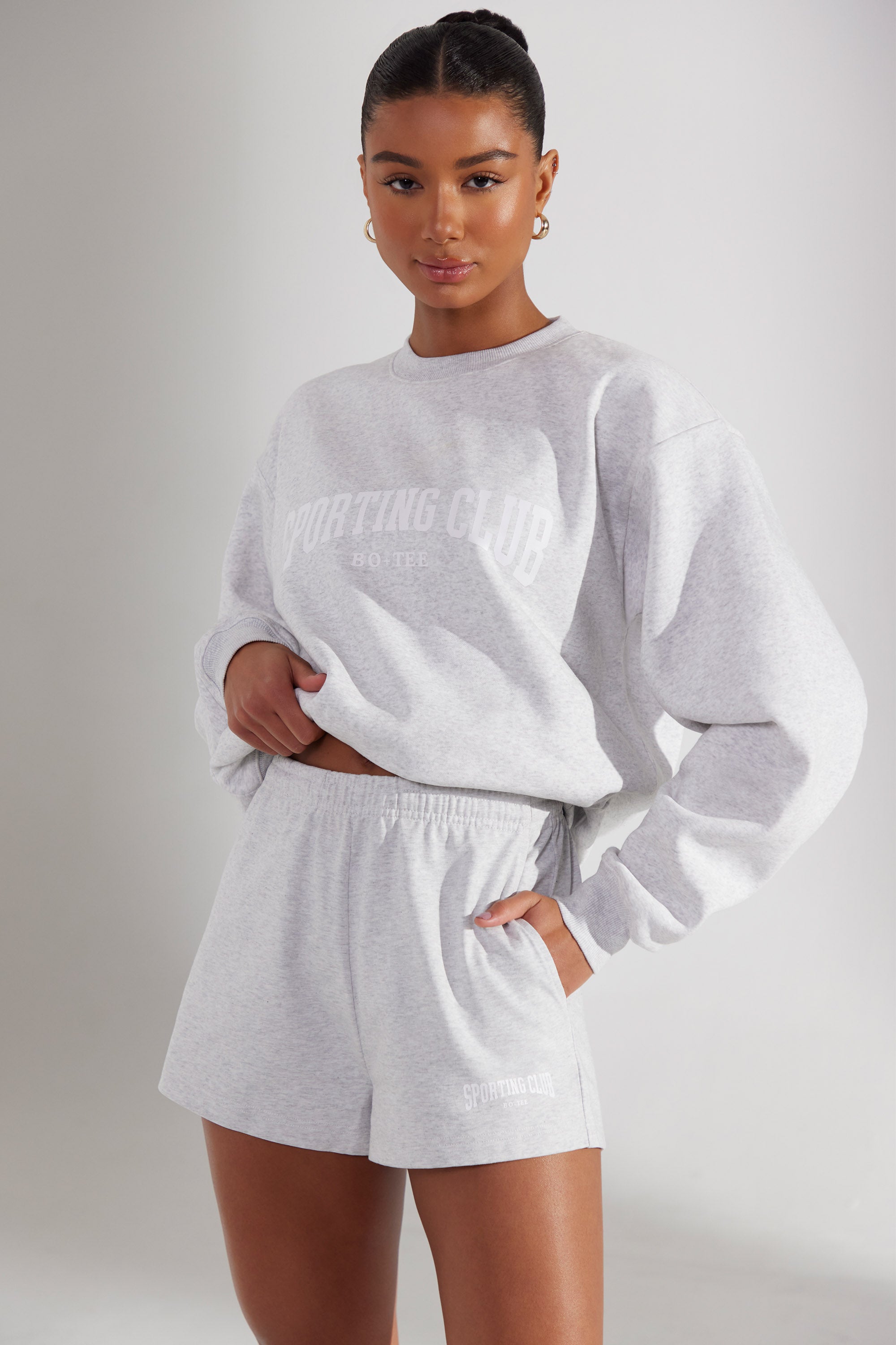 Sweat Shorts in Heather Grey、mySite、solidvoid