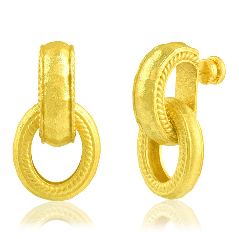Chunky Interloop Earrings | 14K Gold Plated、mySite、camillekostekn