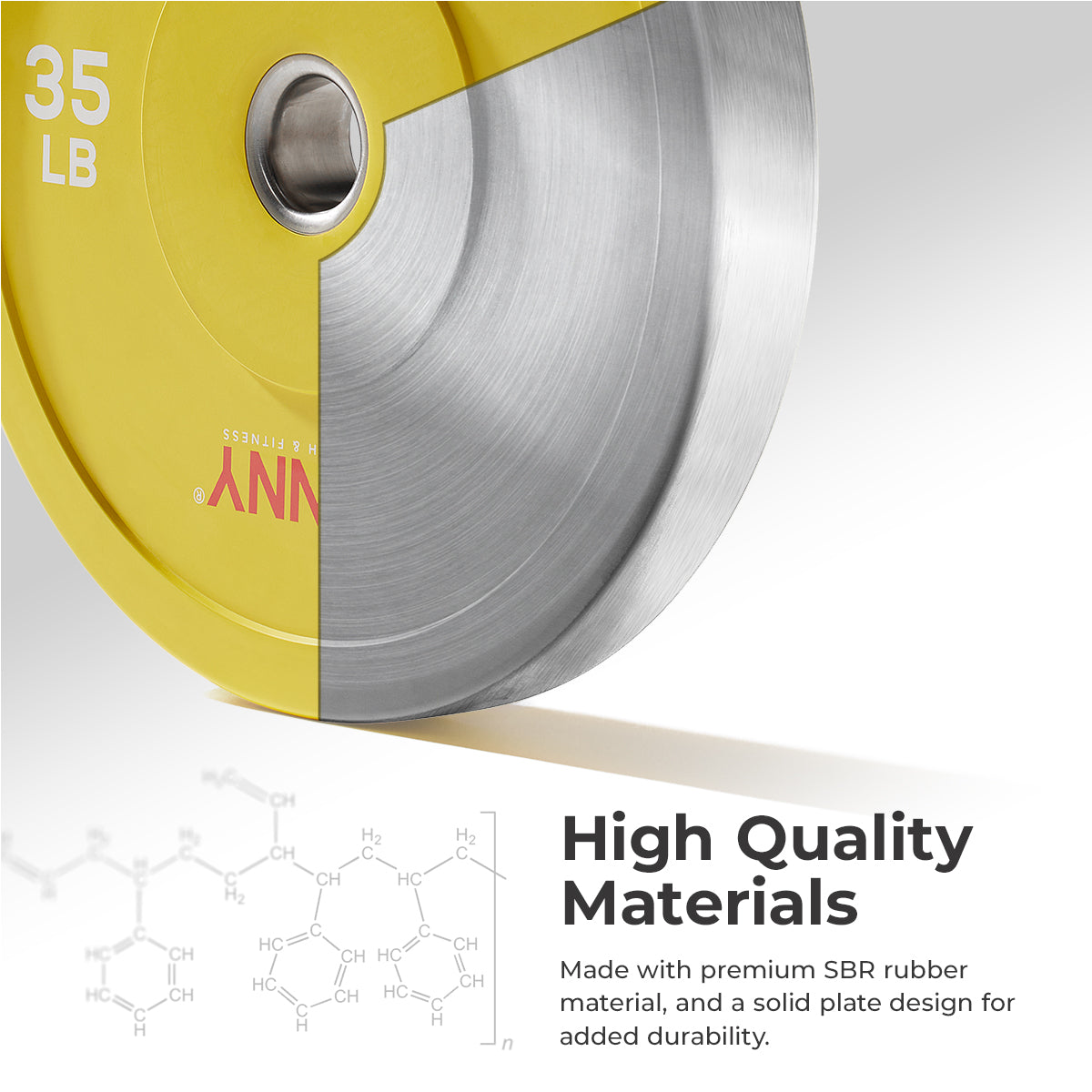  Sunny Strength™ Elite 2-inch Rubber Olympic Weight Plates 10 - 55 LBS、mySite、ghnorth