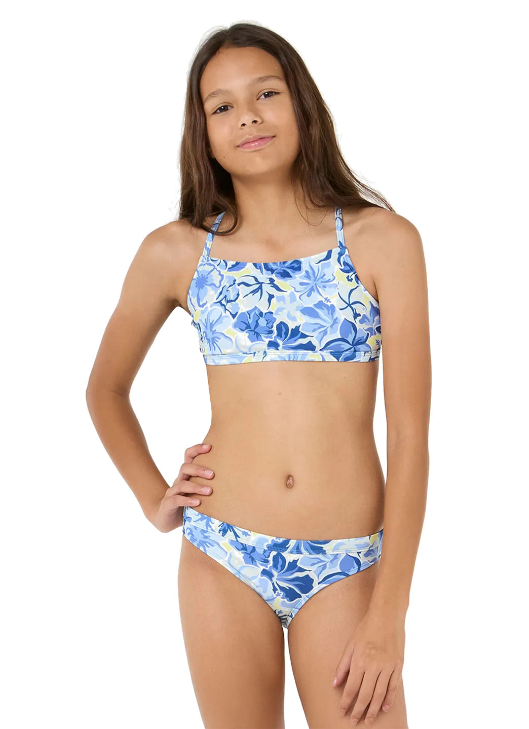 Rip Curl Girls' Island Bliss 3 Piece Bikini Set (Big Kid)、mySite、noshort