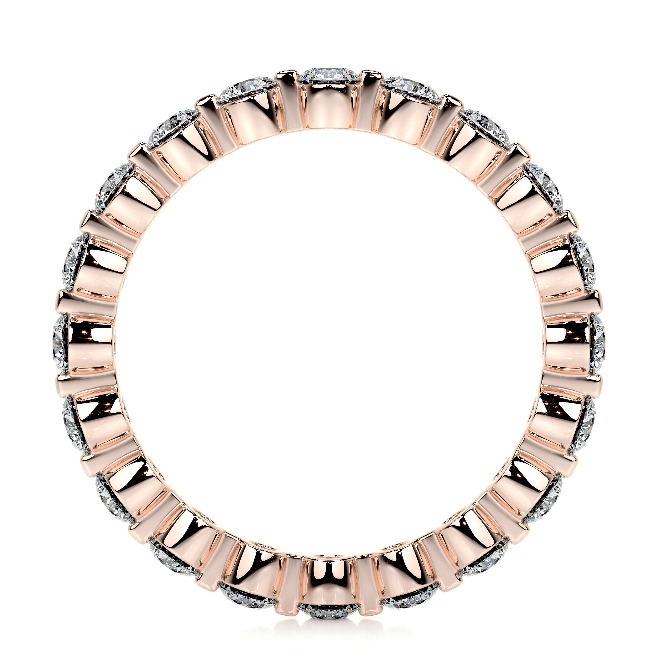 Josie Lab Grown Eternity Wedding Ring (1.75 Carat) -14K Rose Gold、mySite、hinf8tx79