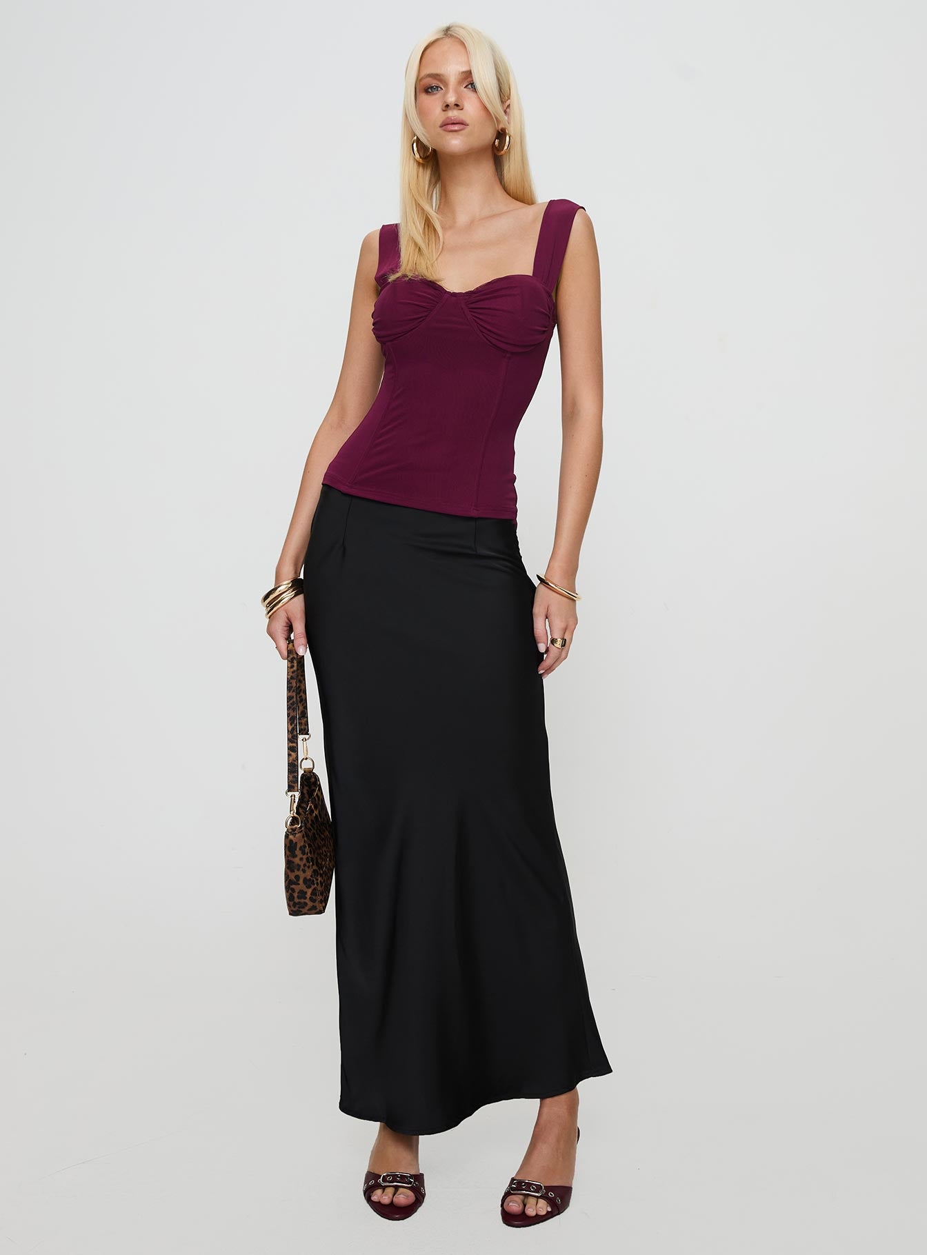 Kyrie Longline Corset Top Purple、mySite、solidvoid