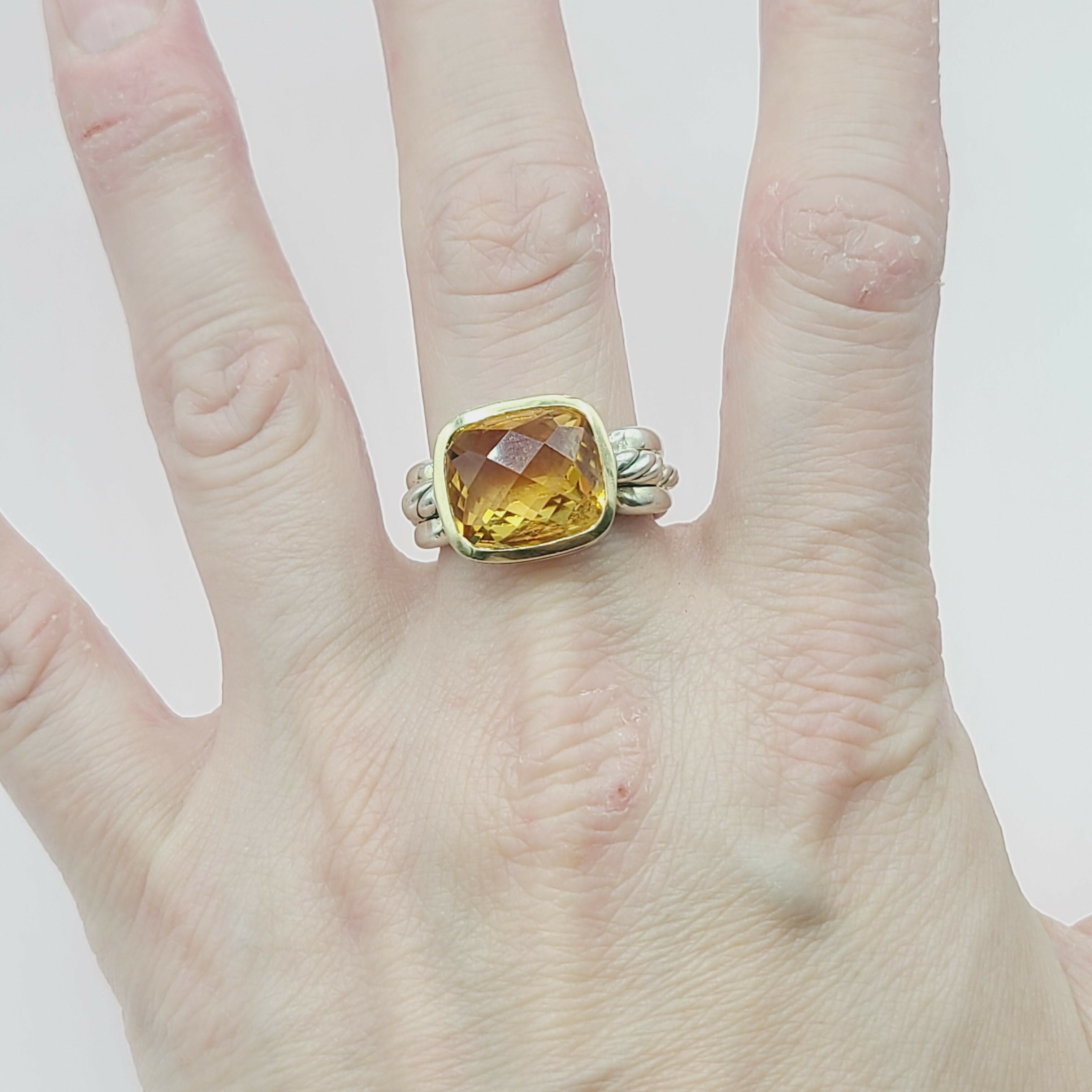 David Yurman Wellesley Link Ring 鈥?Citrine & Gold、mySite、hinf8tx79