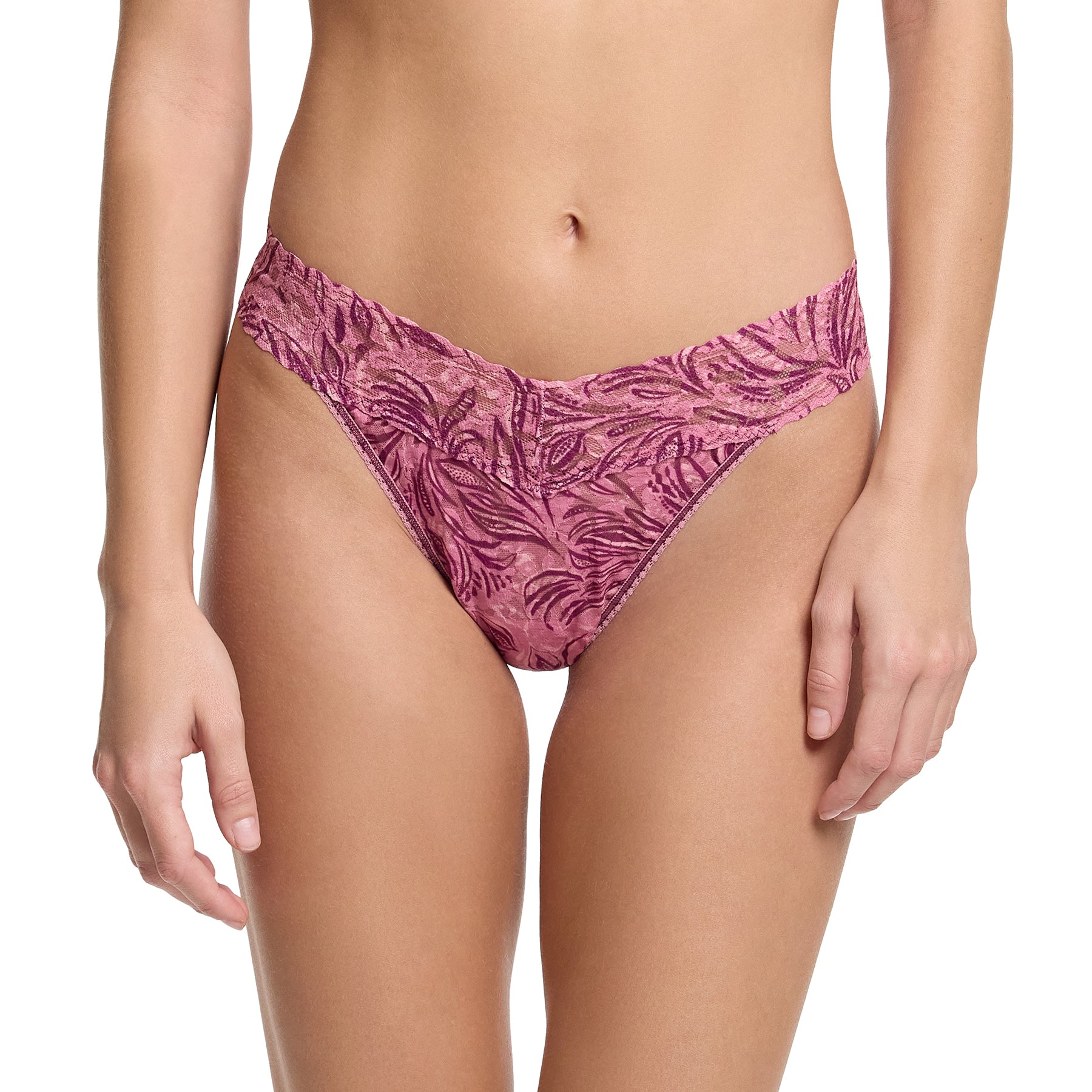  Hanky Panky Printed Lace Original Rise Thong、mySite、justintrudeaud