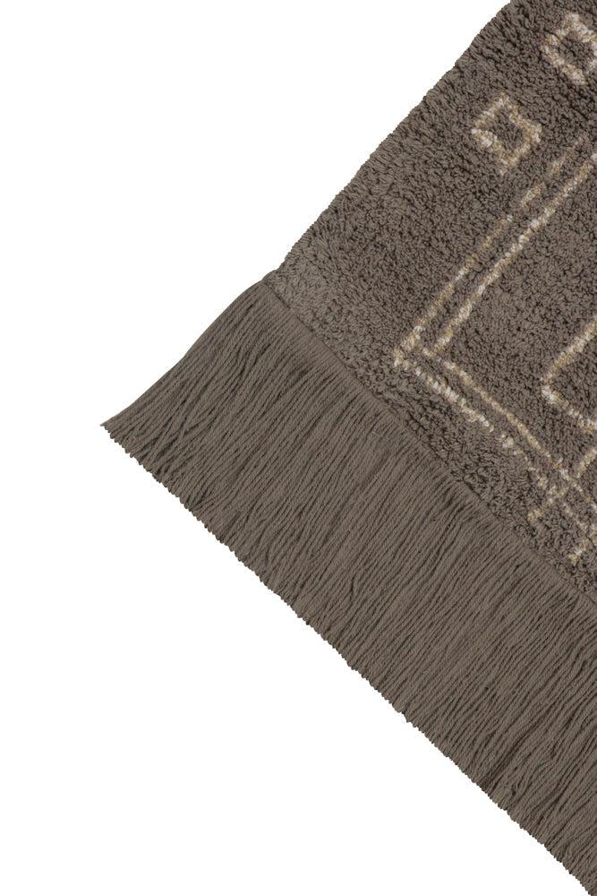 WASHABLE AREA RUG KERMAN BROWN、mySite、gigharbornorthrealestate
