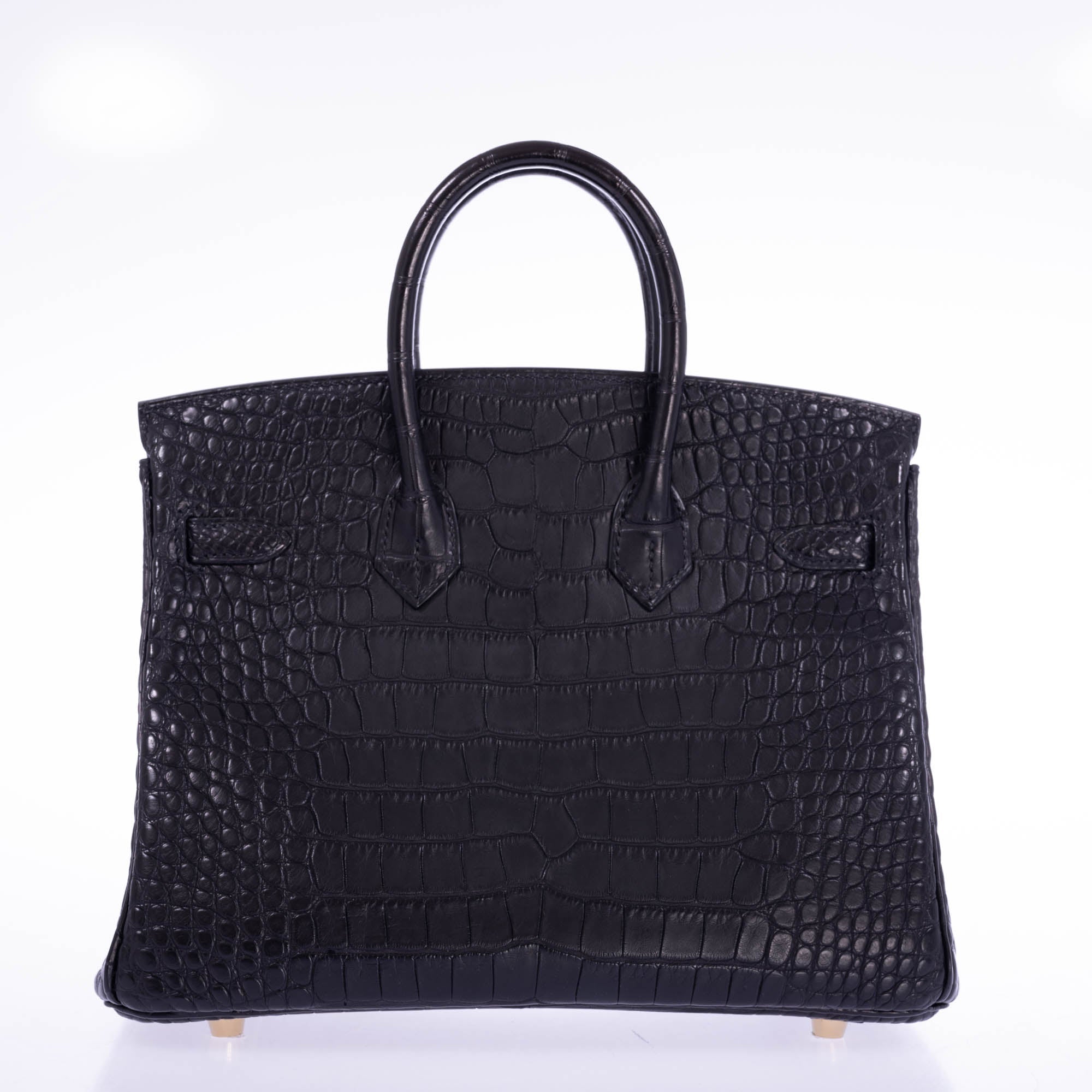 Hermès Birkin 25 Black Matte Alligator Gold Hardware、mySite、garminoutage.com