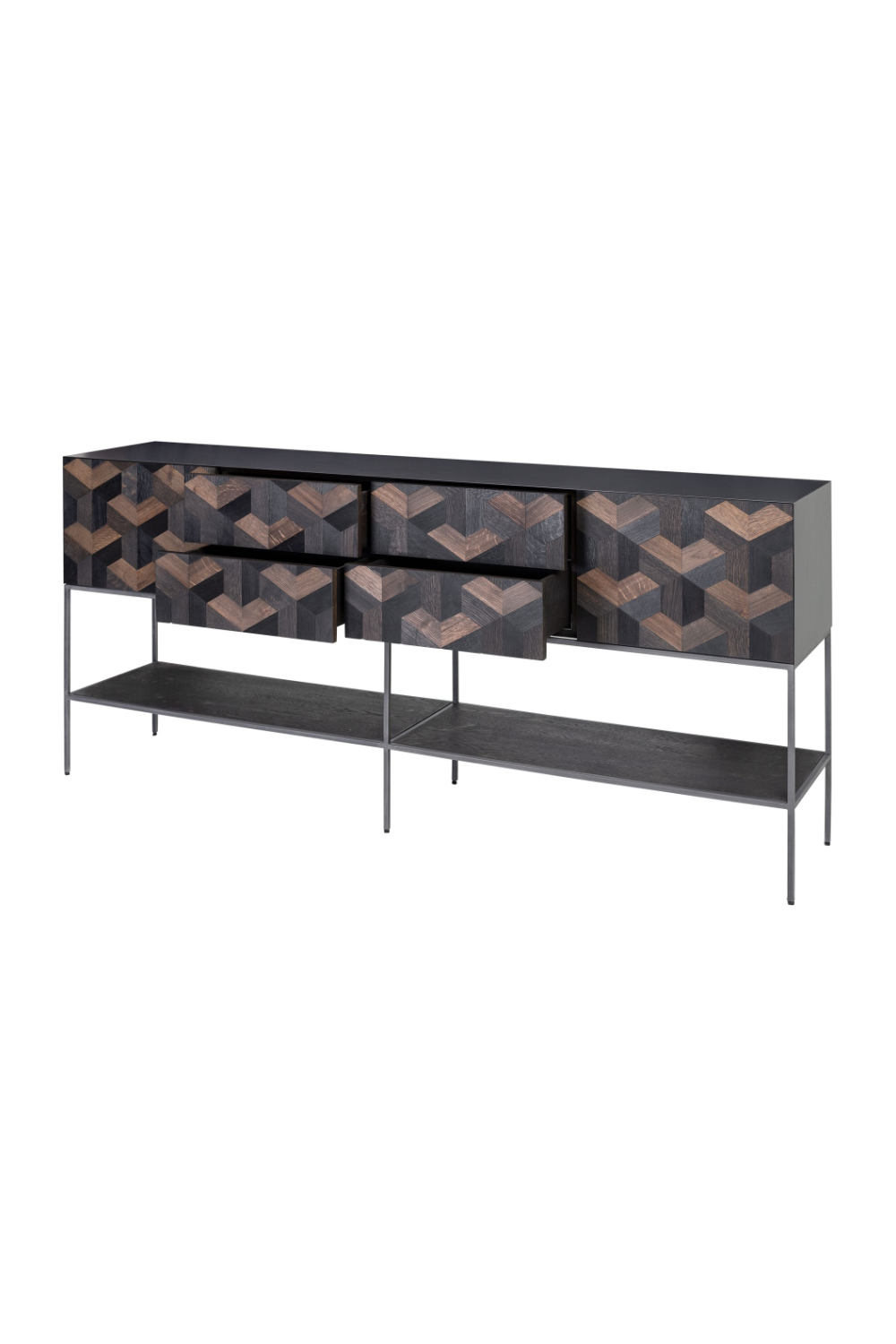 Oak Parquet Sideboard with Toprack | Versmissen Illusion、mySite、neckold