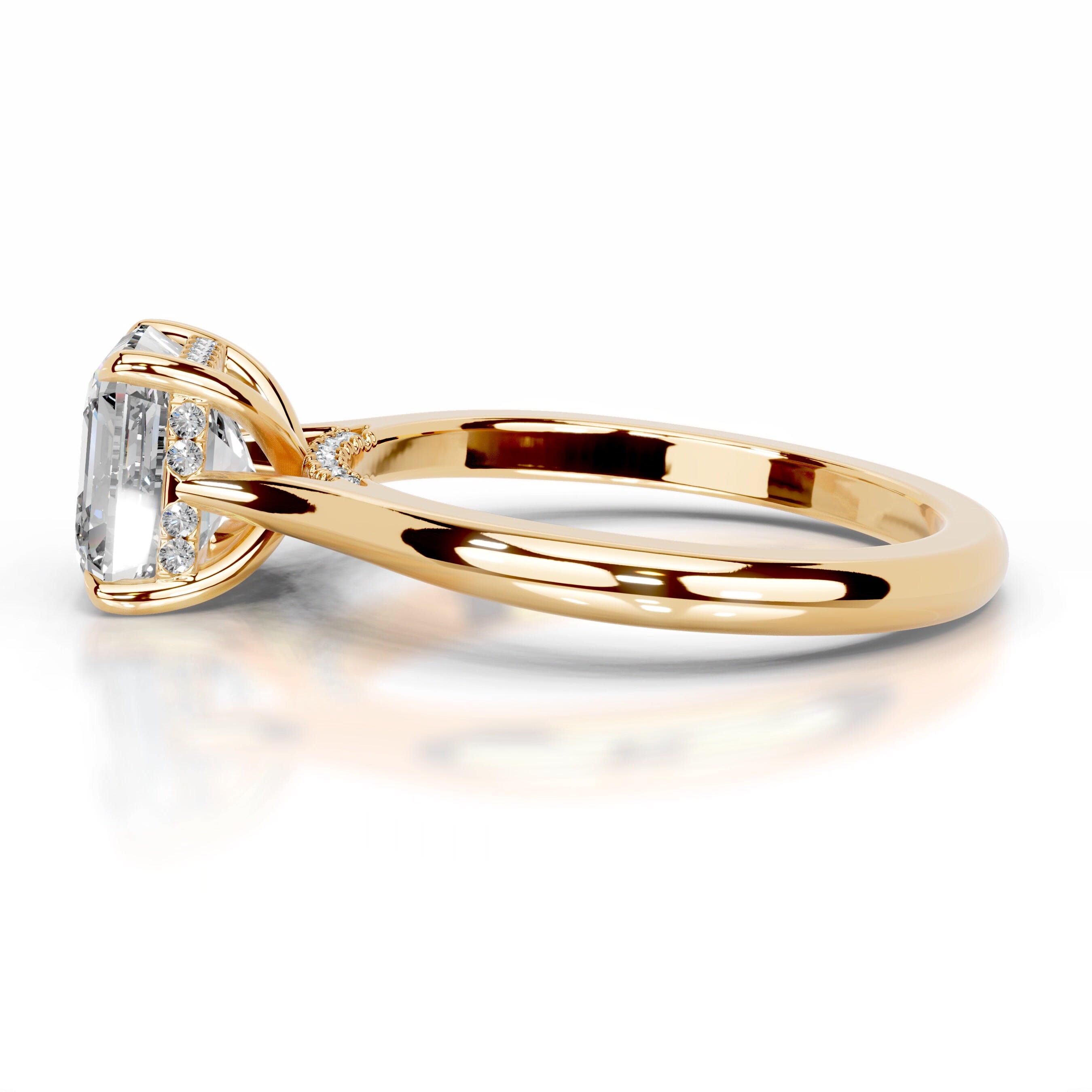 Hilda Diamond Engagement Ring - 18K Yellow Gold、mySite、hinf8tx79